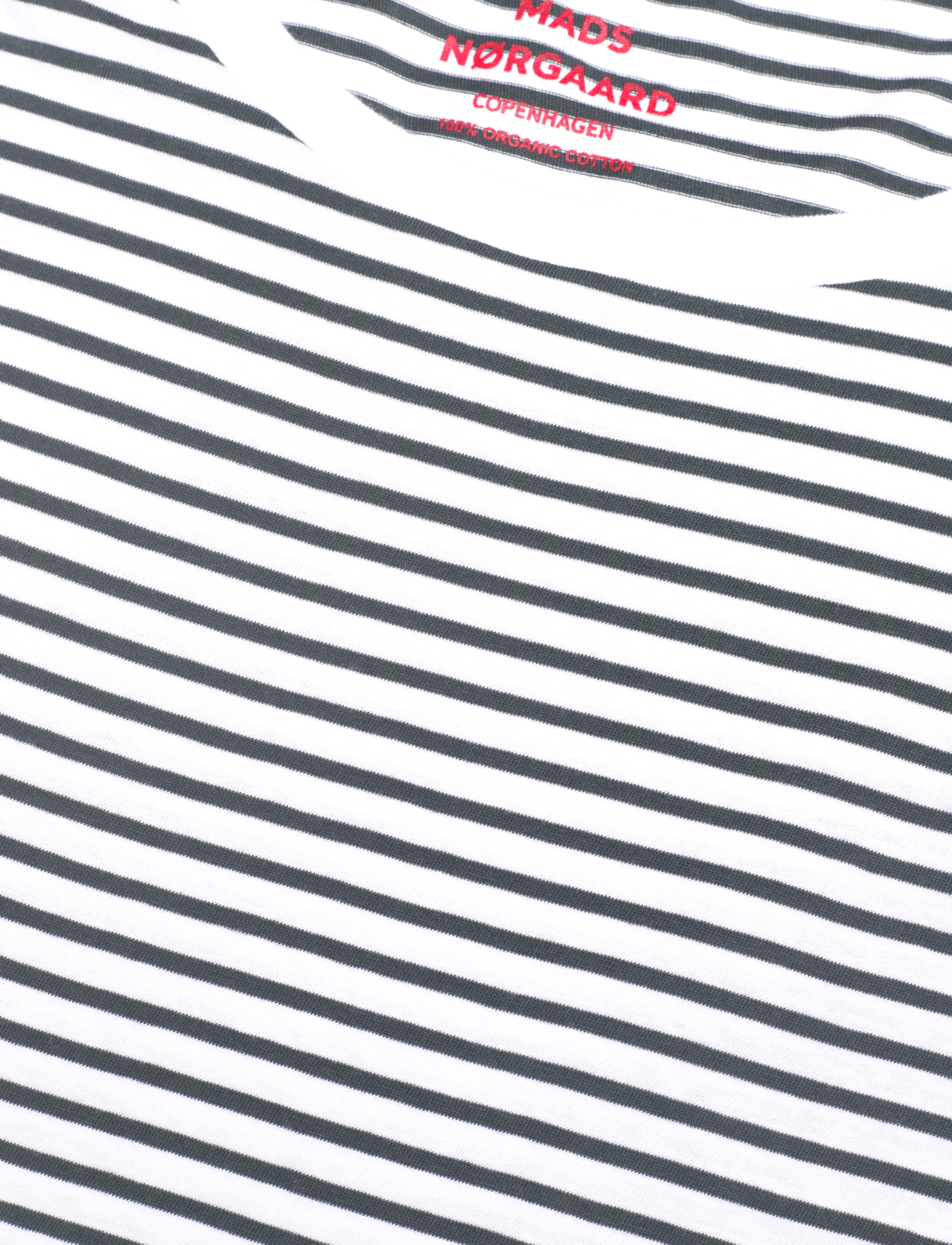 Mads Nørgaard - Organic Favorite Stripe Teasy - laveste priser - magical forest/brilliant white - 3