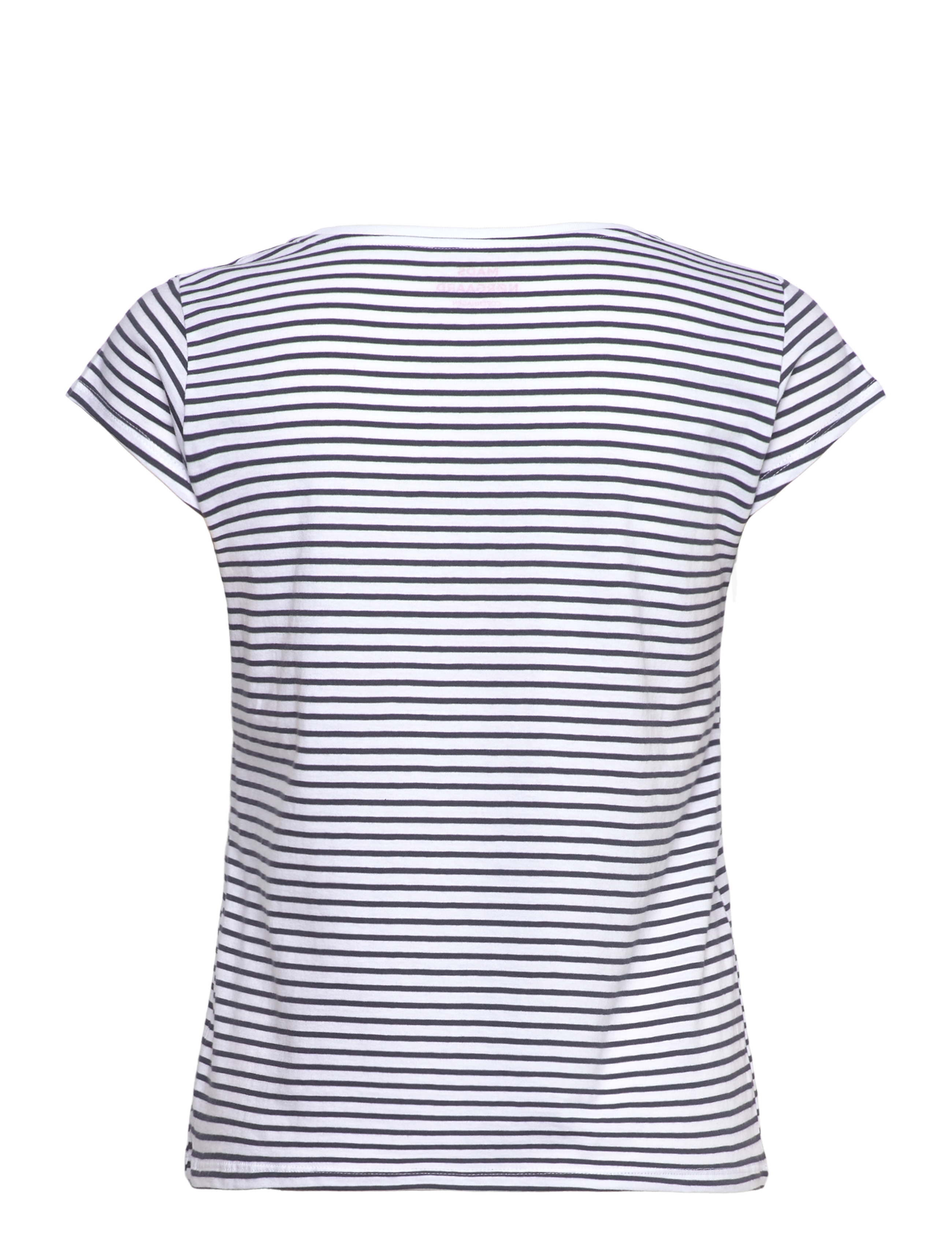 Mads Nørgaard - Organic Favorite Stripe Teasy - laveste priser - parisian night/brilliant white - 1