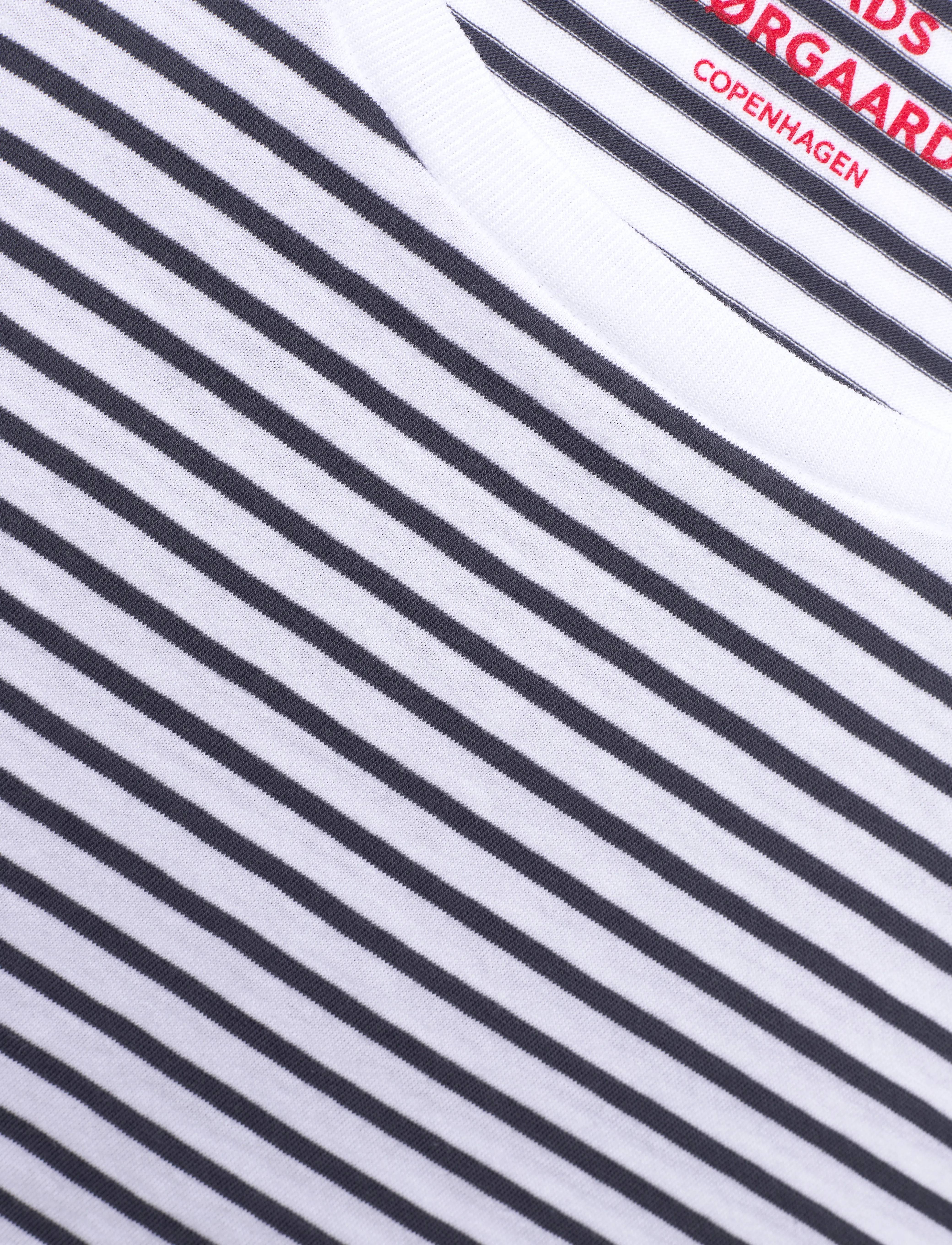 Mads Nørgaard - Organic Favorite Stripe Teasy - laveste priser - parisian night/brilliant white - 2