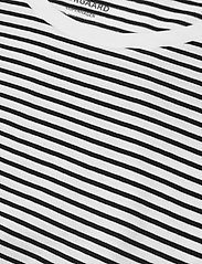 Mads Nørgaard - Organic Jersey Stripe Teasy Tee FAV - die niedrigsten preise - white/black - 2