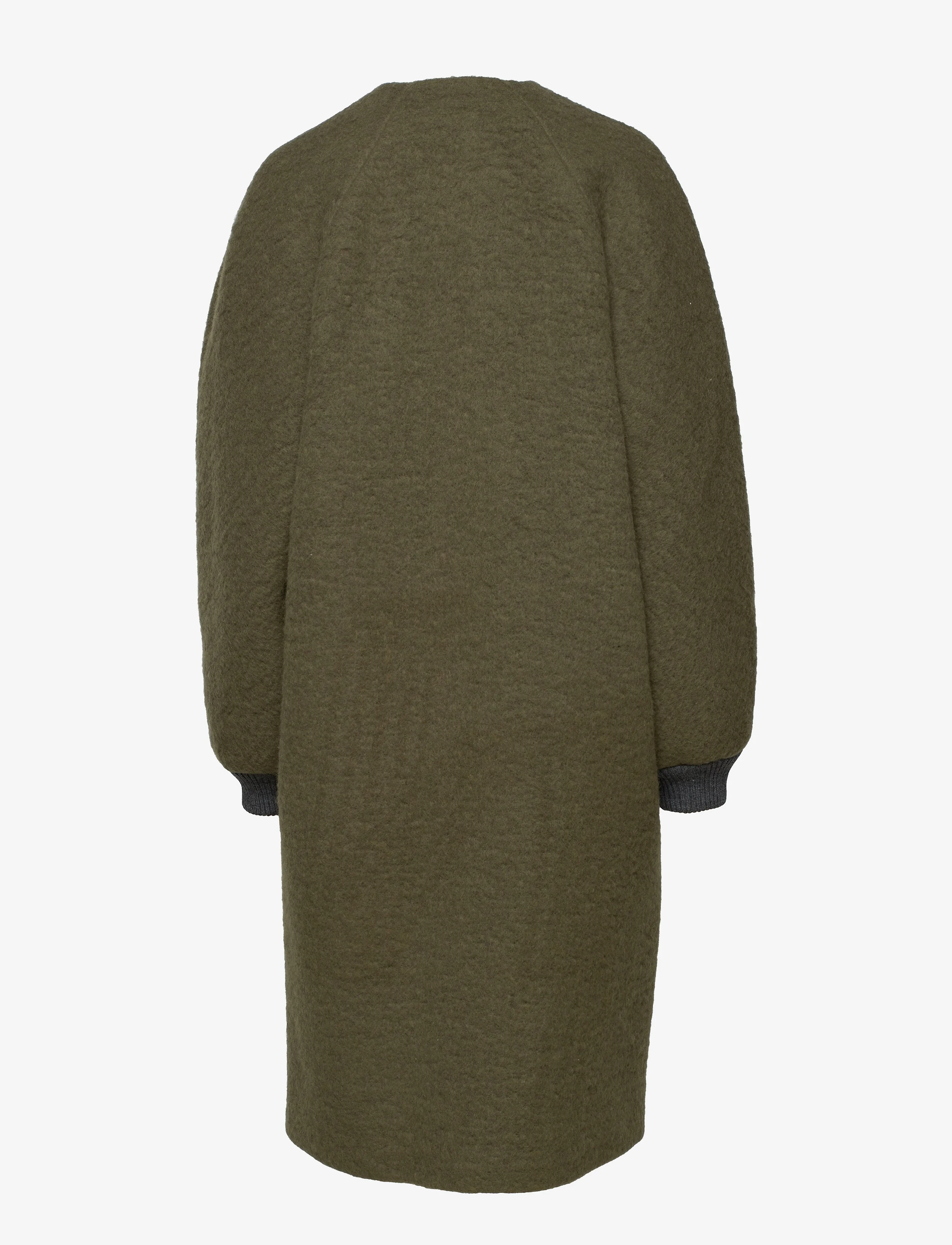 Mads Nørgaard - Knitted Wool Jarlo Coat - kalamata - 1