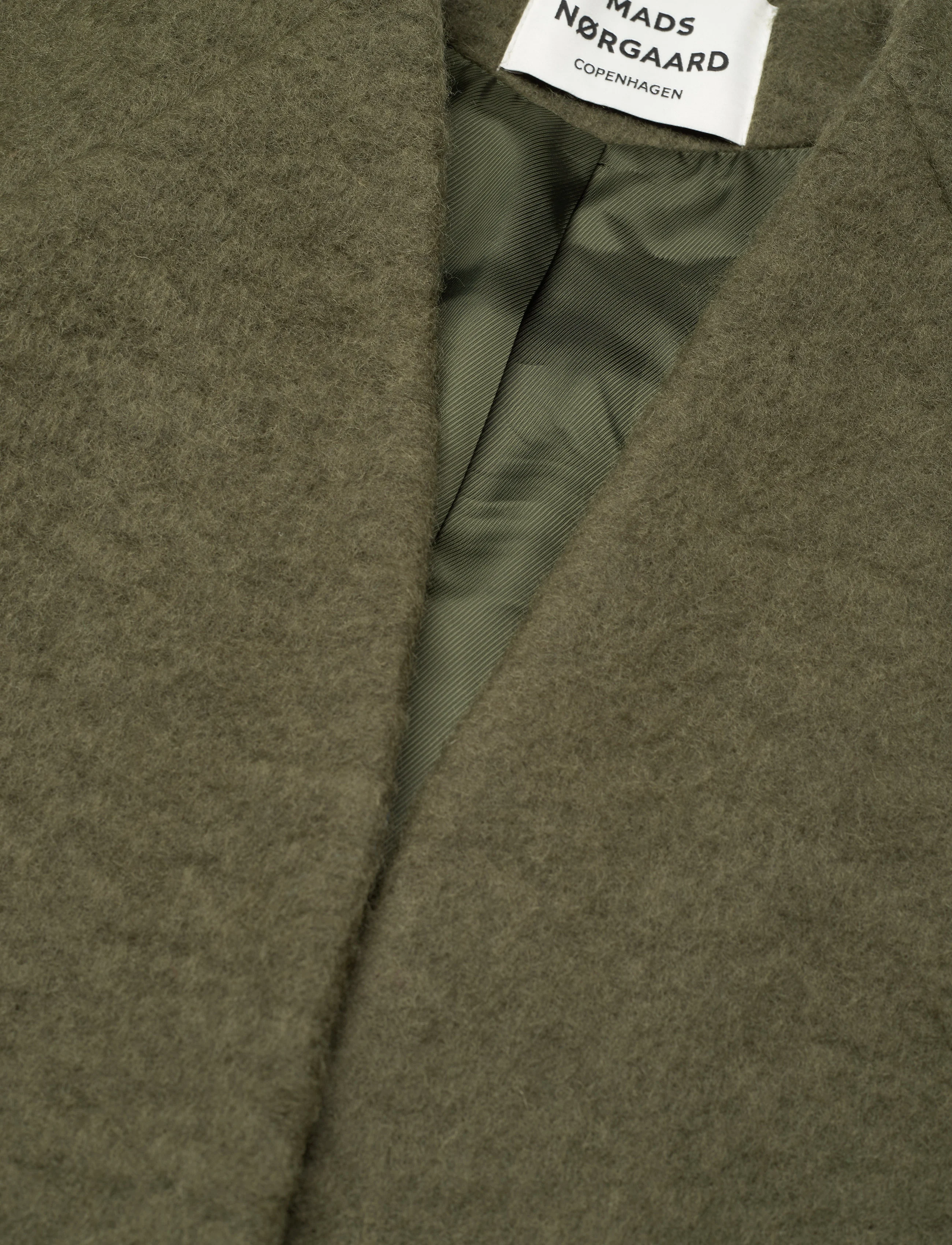 Mads Nørgaard - Knitted Wool Jarlo Coat - kalamata - 2