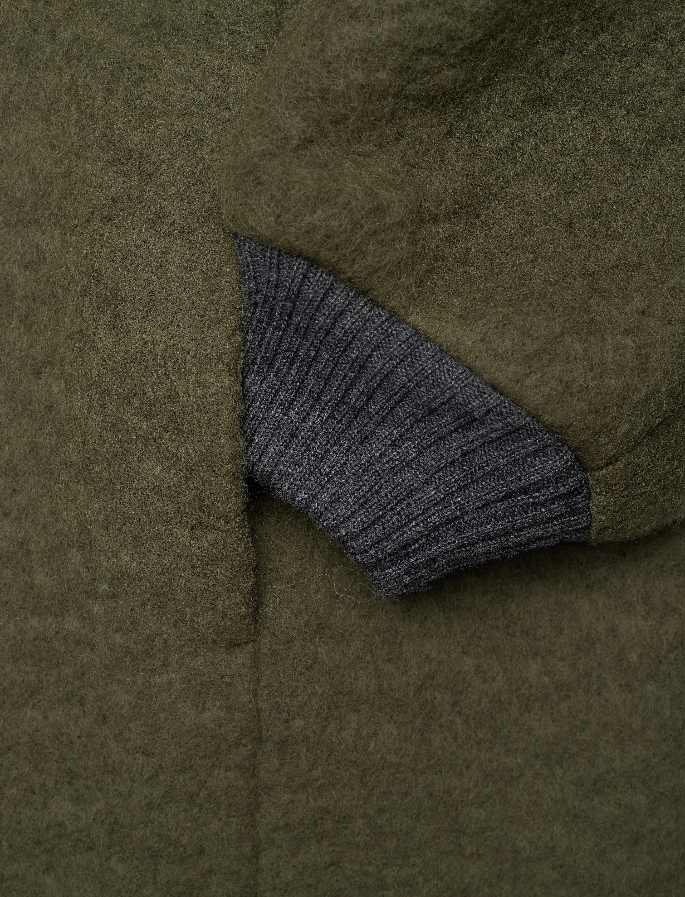 Mads Nørgaard - Knitted Wool Jarlo Coat - kalamata - 4