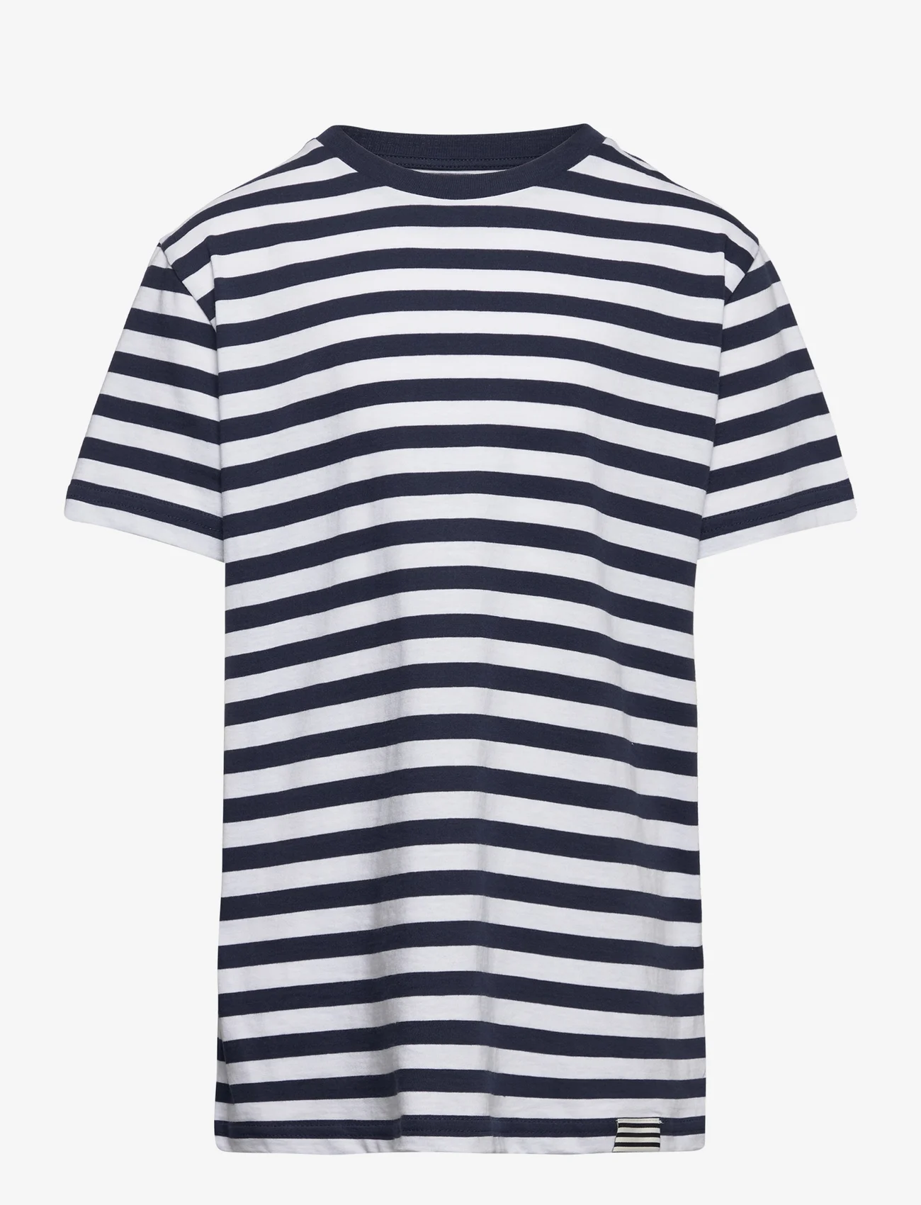Mads Nørgaard - Favorite Midi Thorlino - kortærmede t-shirts - navy/white - 0