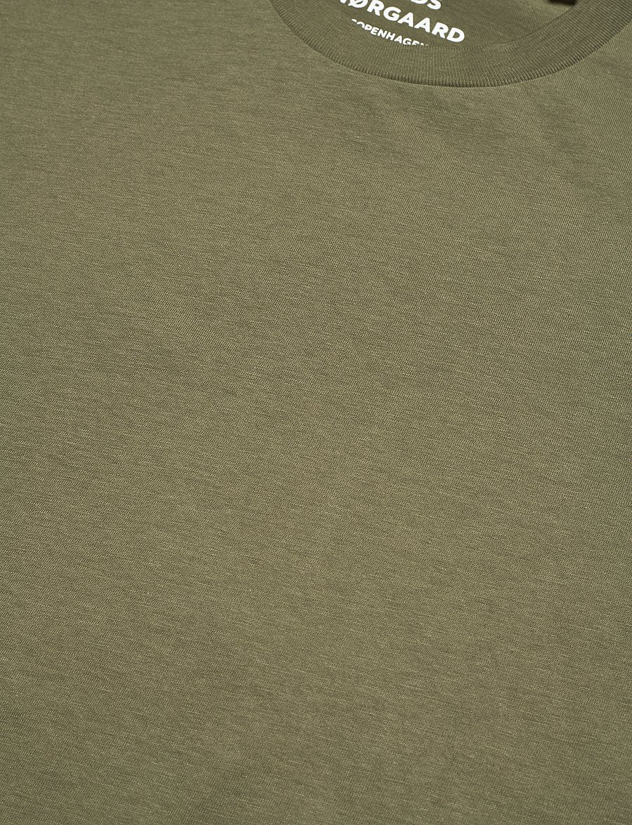 Mads Nørgaard - Fine Jersey Thor Tee FAV - kortærmede t-shirts - army - 2