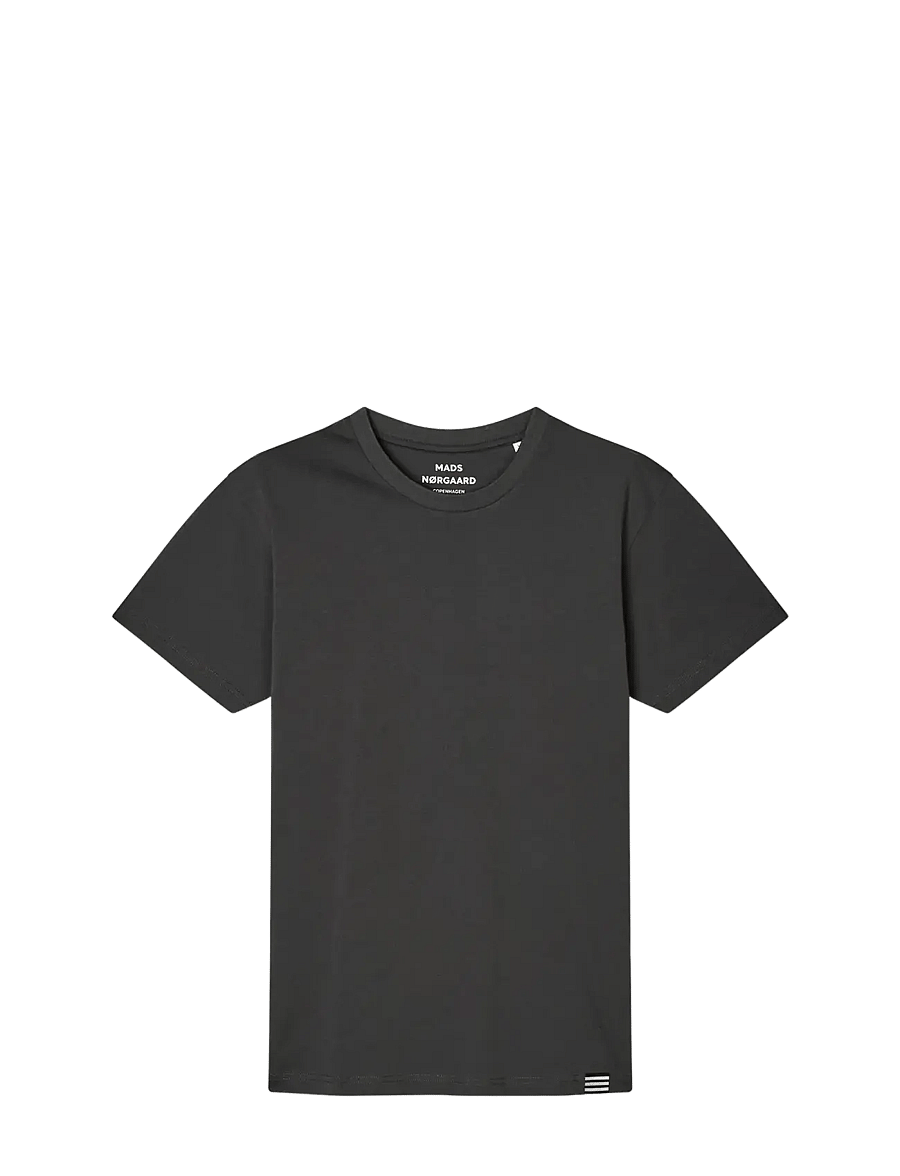 Mads Nørgaard - Fine Jersey Thor Tee FAV - kurzärmelige t-shirts - asphalt - 0