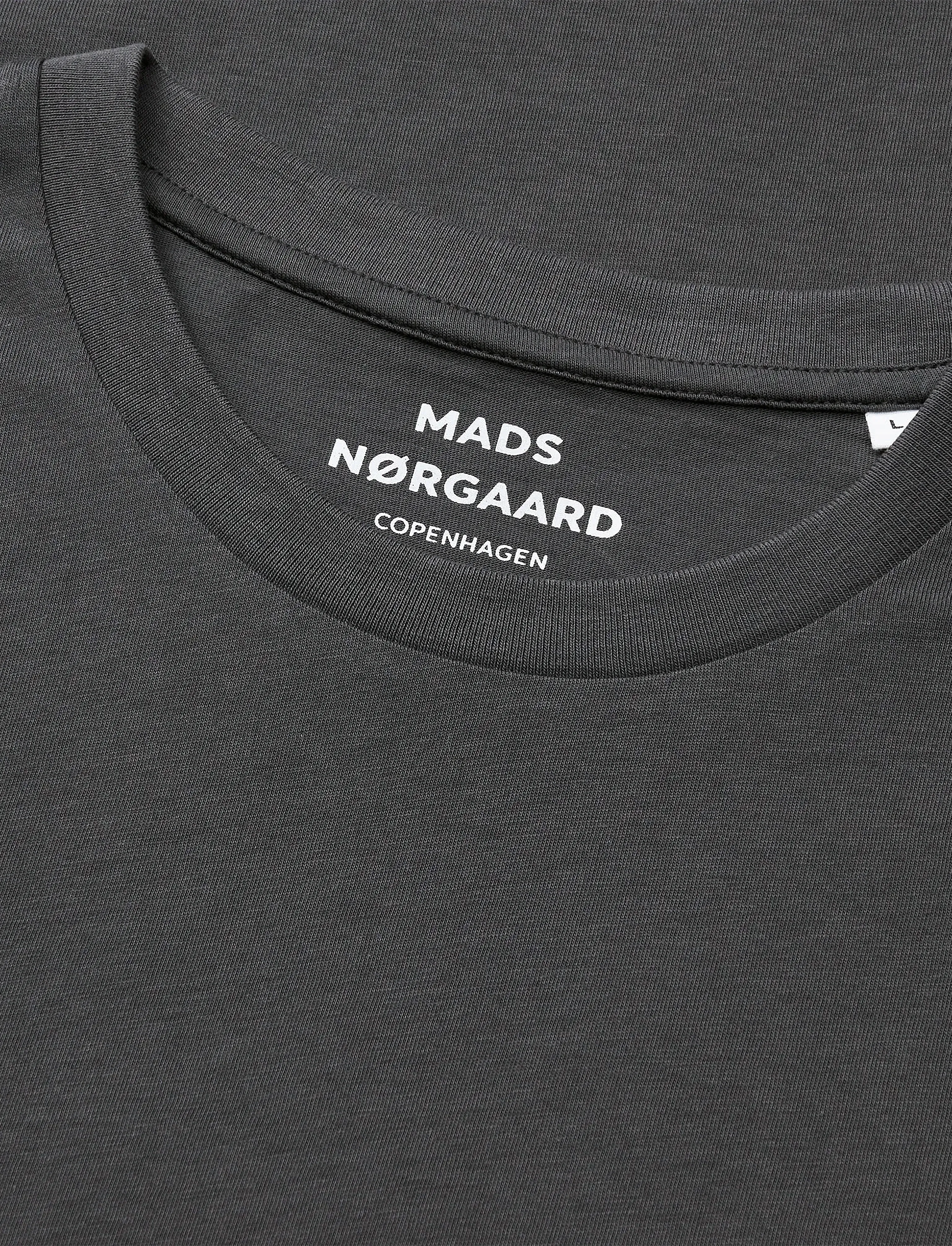 Mads Nørgaard - Fine Jersey Thor Tee FAV - lühikeste varrukatega t-särgid - asphalt - 1