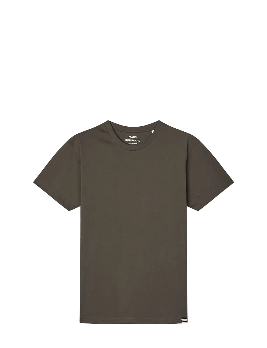 Mads Nørgaard - Fine Jersey Thor Tee FAV - kortärmade t-shirts - beluga - 0