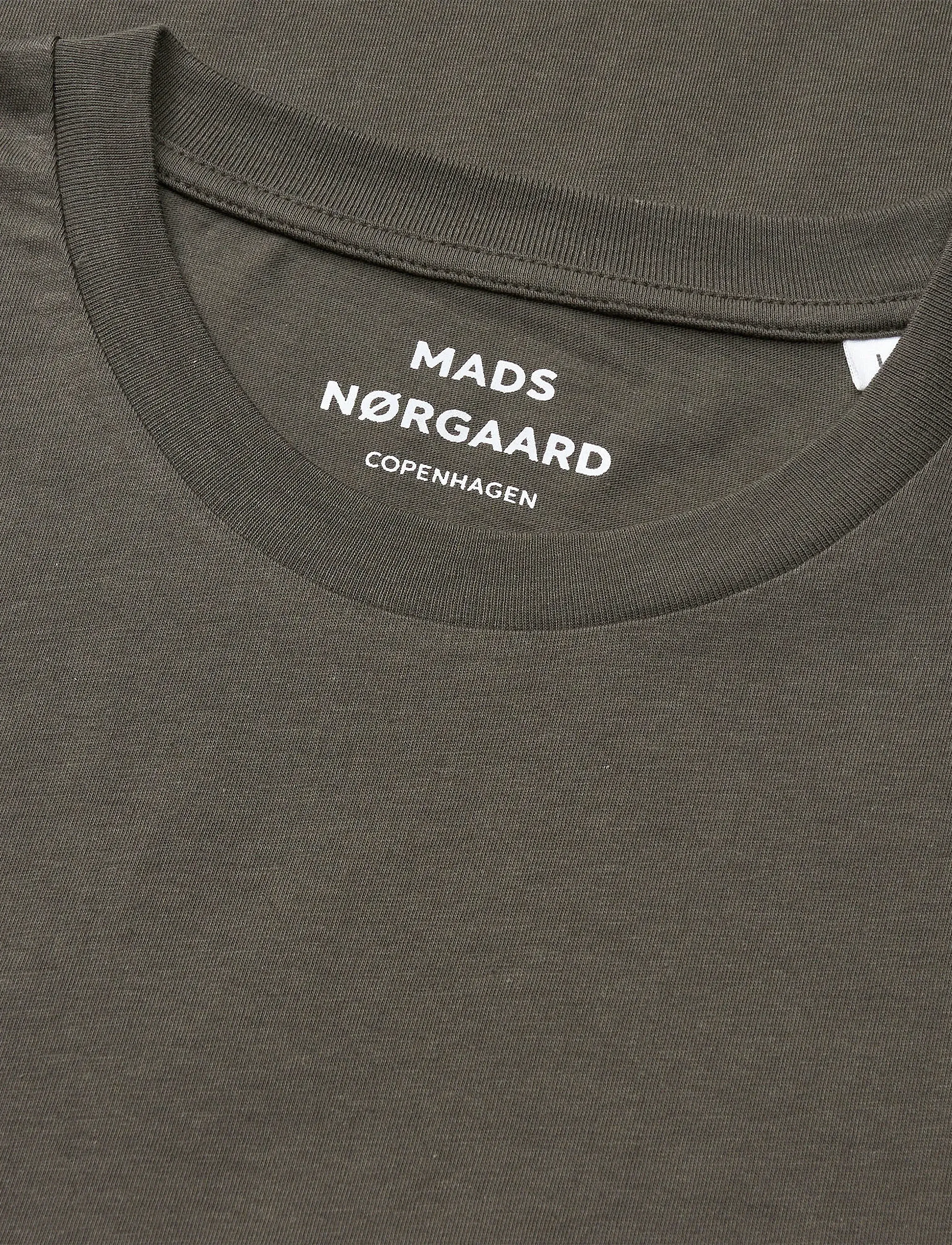 Mads Nørgaard - Organic Thor Tee - short-sleeved t-shirts - beluga - 1