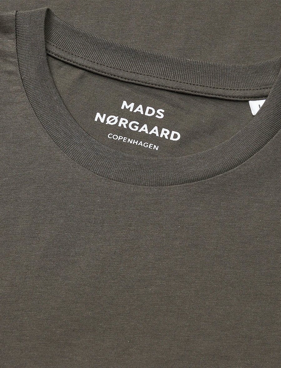 Mads Nørgaard - Fine Jersey Thor Tee FAV - kortärmade t-shirts - beluga - 1