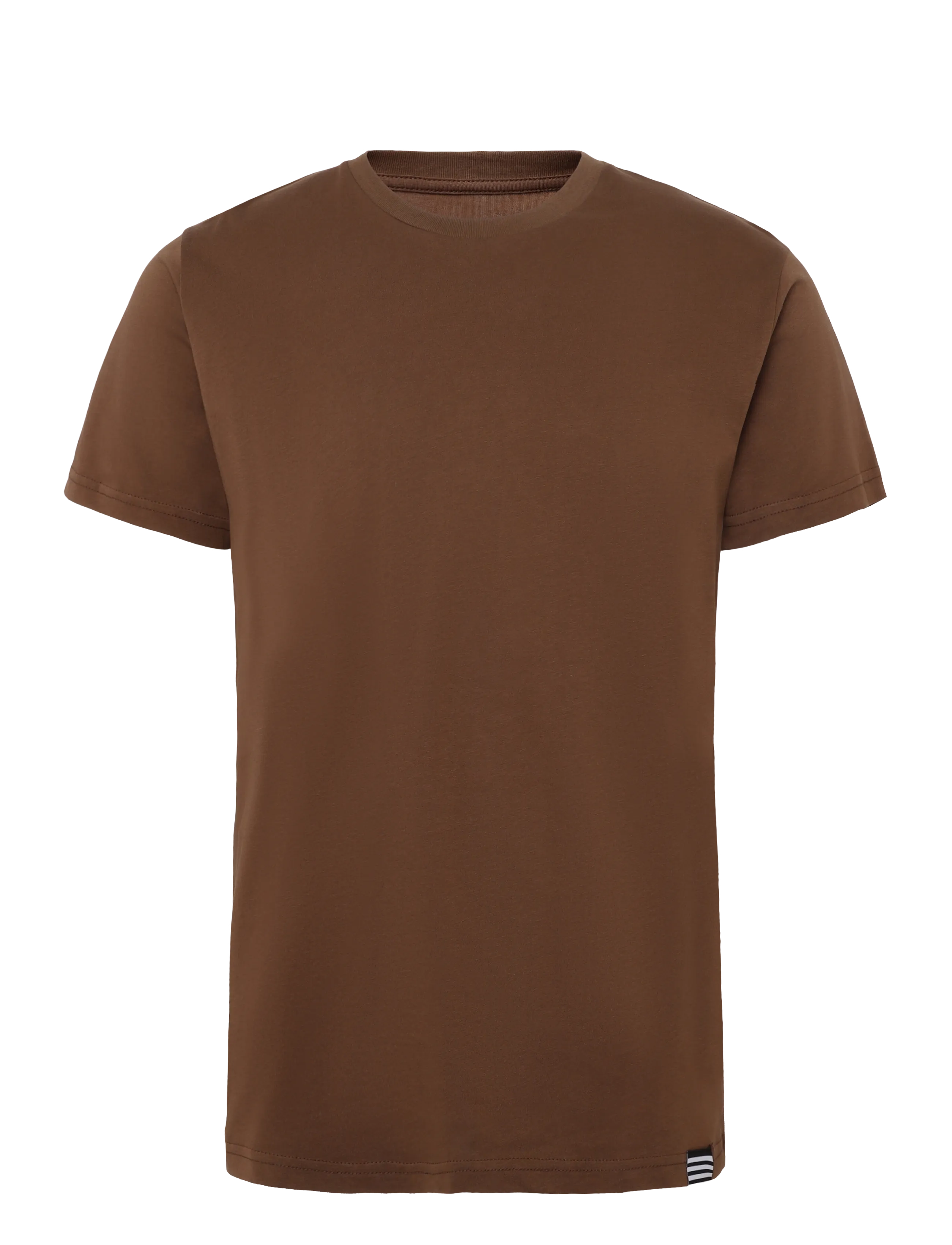 Mads Nørgaard - Fine Jersey Thor Tee FAV - kortærmede t-shirts - cocoa - 1