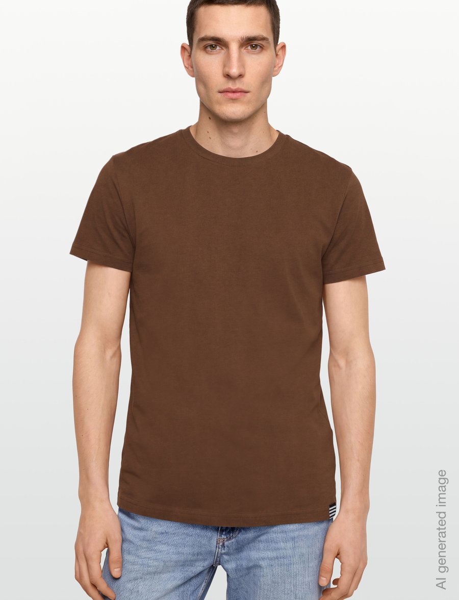 Mads Nørgaard - Organic Thor Tee - kurzärmelige t-shirts - cocoa - 3