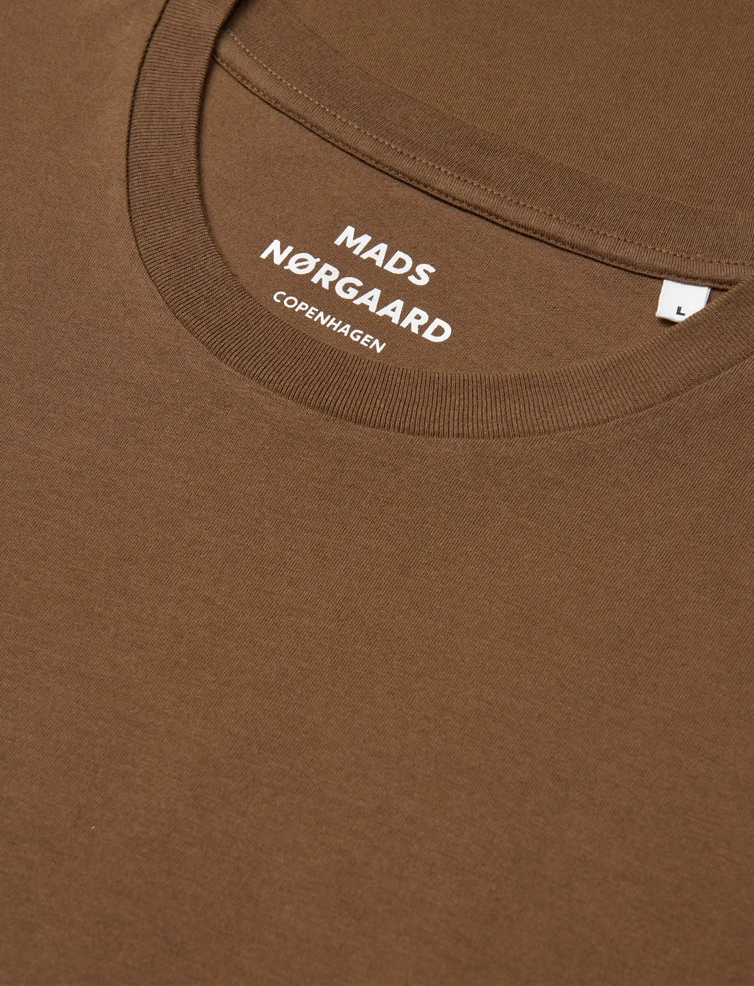 Mads Nørgaard - Fine Jersey Thor Tee FAV - lühikeste varrukatega t-särgid - cocoa - 1