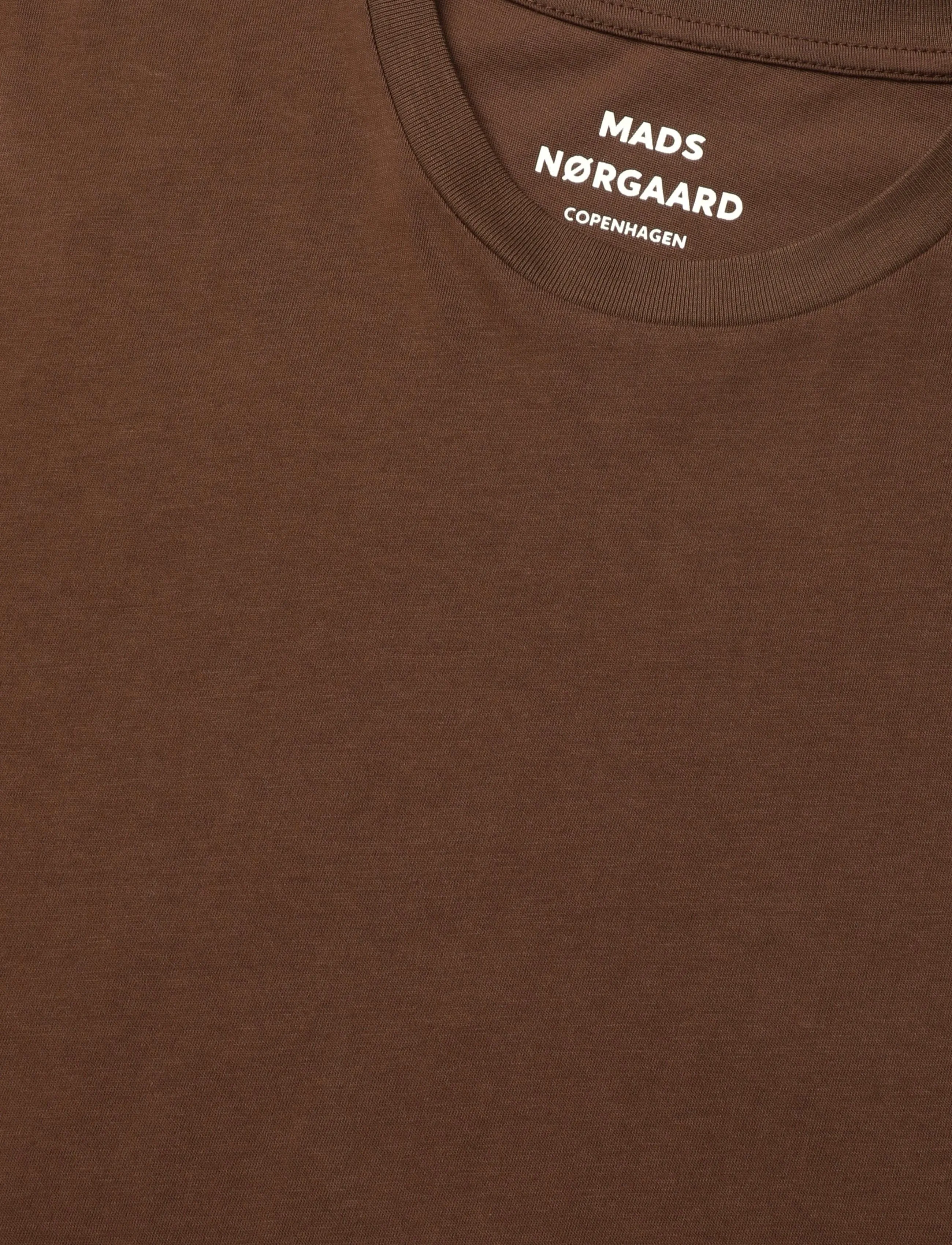 Mads Nørgaard - Fine Jersey Thor Tee FAV - kortærmede t-shirts - cocoa - 5