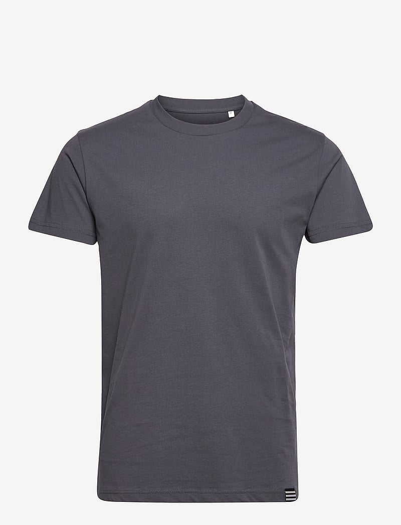 Mads Nørgaard - Fine Jersey Thor Tee FAV - short-sleeved t-shirts - dark grey - 0