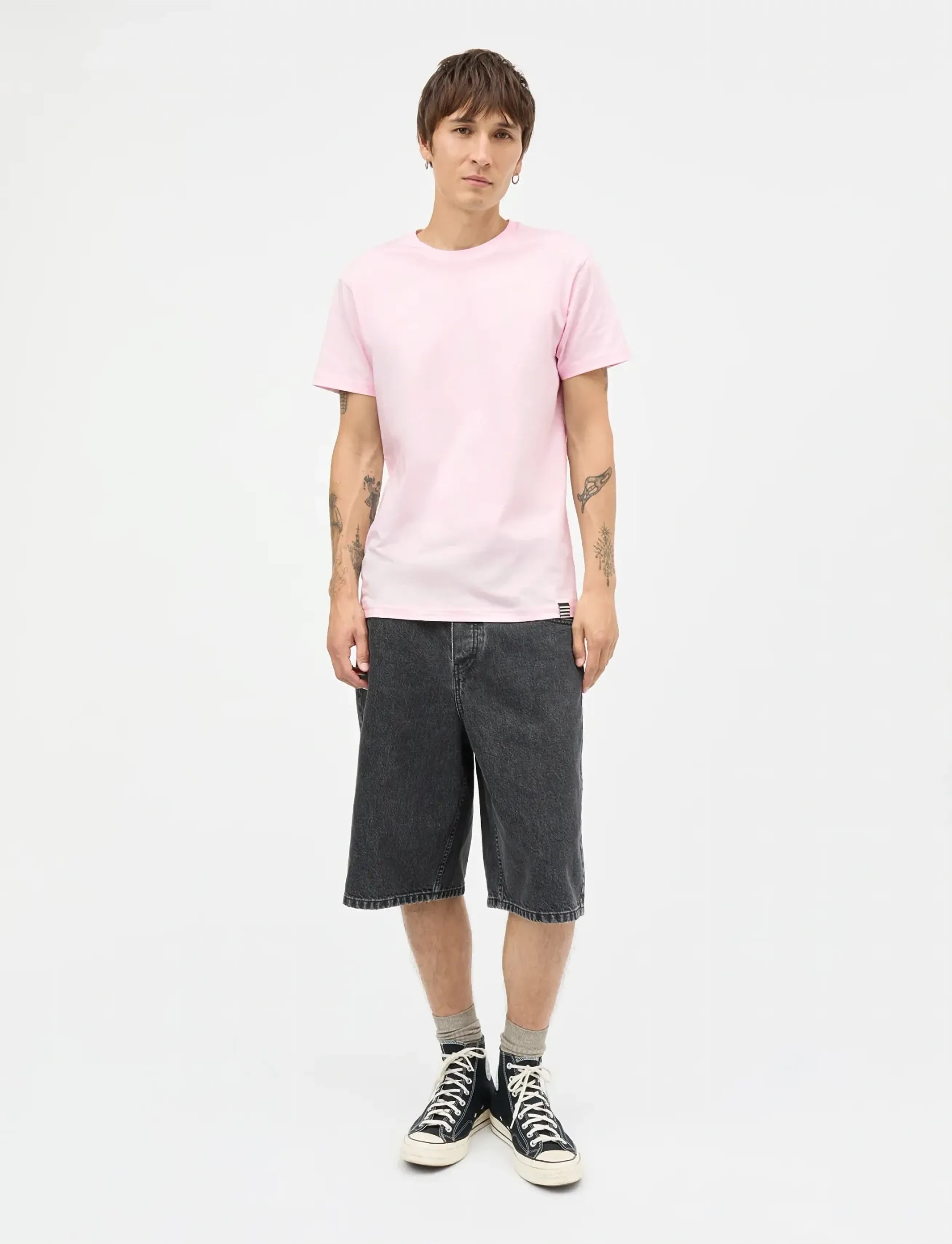 Mads Nørgaard Organic Thor Tee - Tøj - ICY PINK / pink/rose