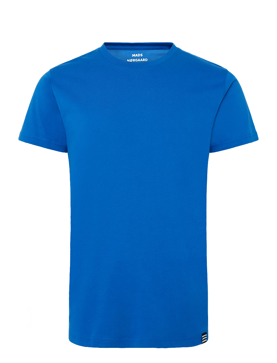 Mads Nørgaard - Fine Jersey Thor Tee FAV - short-sleeved t-shirts - lapis blue - 1