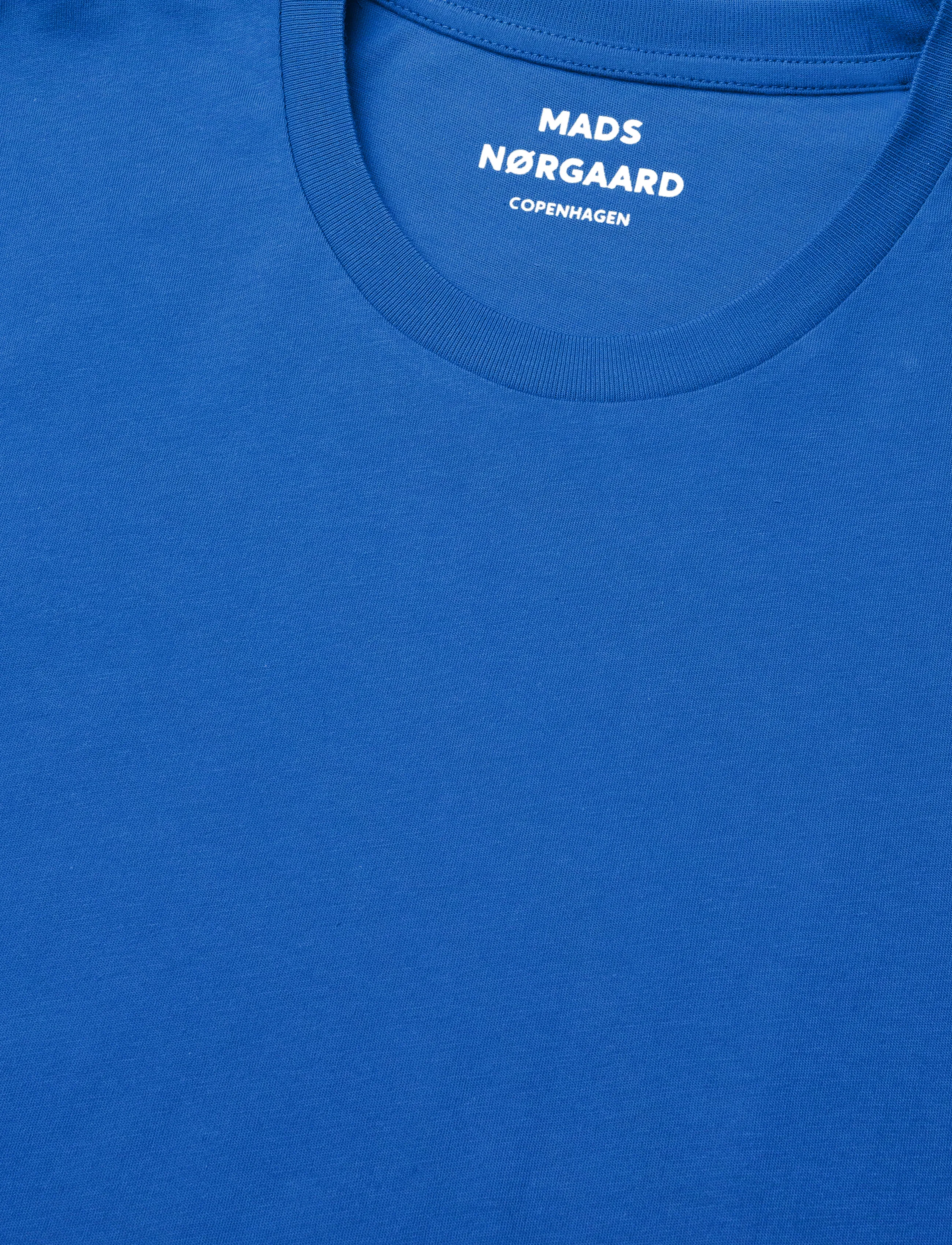 Mads Nørgaard - Fine Jersey Thor Tee FAV - short-sleeved t-shirts - lapis blue - 5