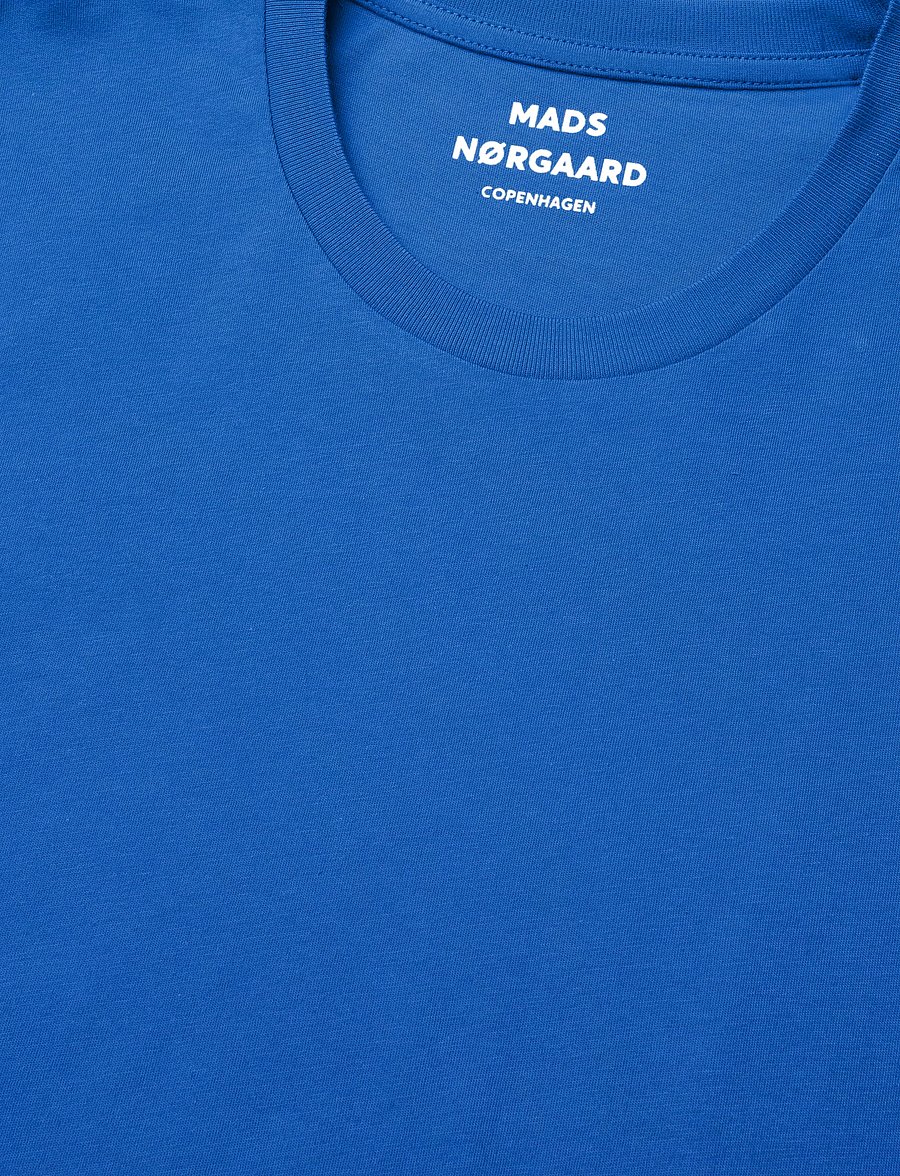 Mads Nørgaard - Fine Jersey Thor Tee FAV - short-sleeved t-shirts - lapis blue - 5