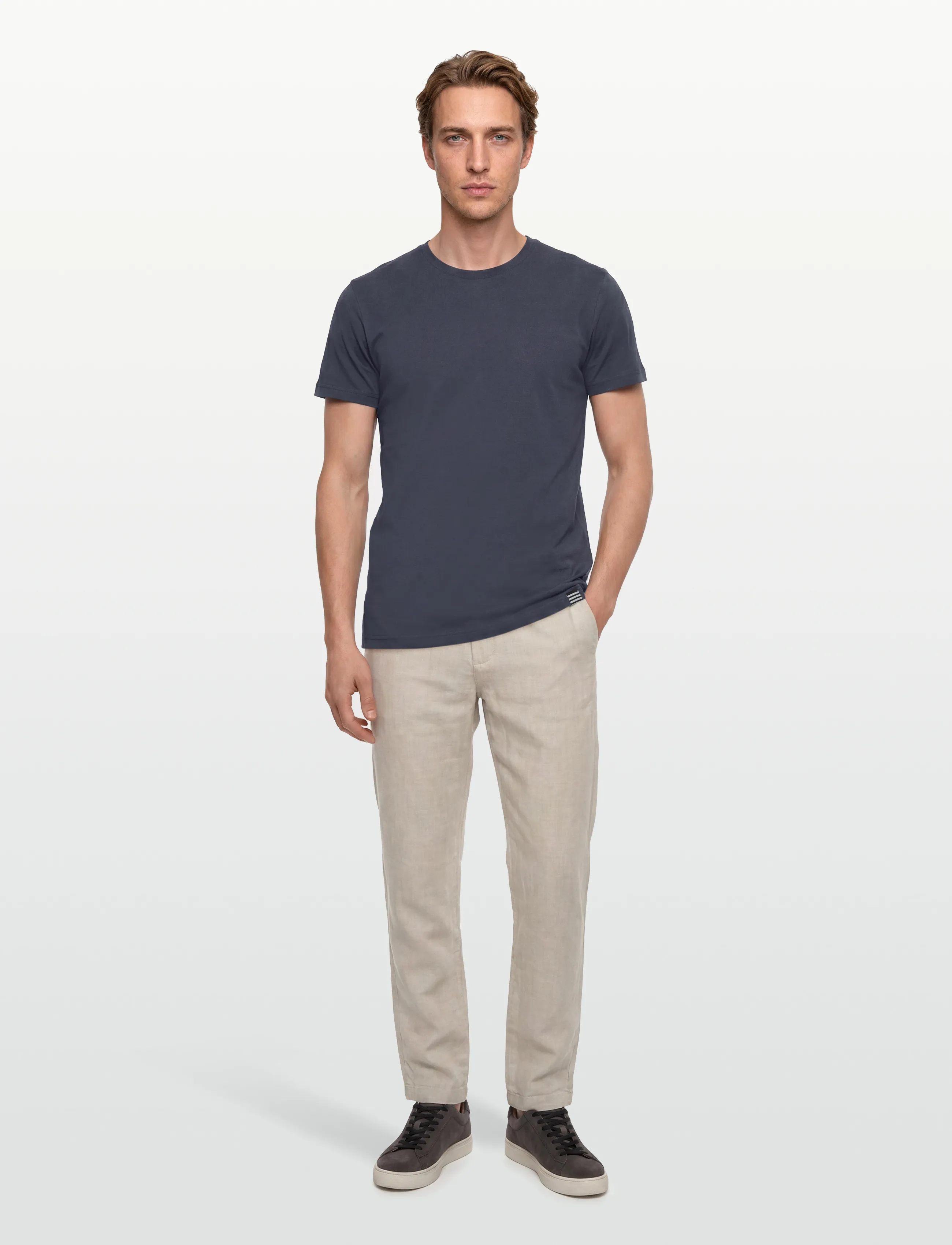 Mads Nørgaard Organic Thor Tee, XXL, T-shirts, Marineblau - Short-sleeved, Männerswear