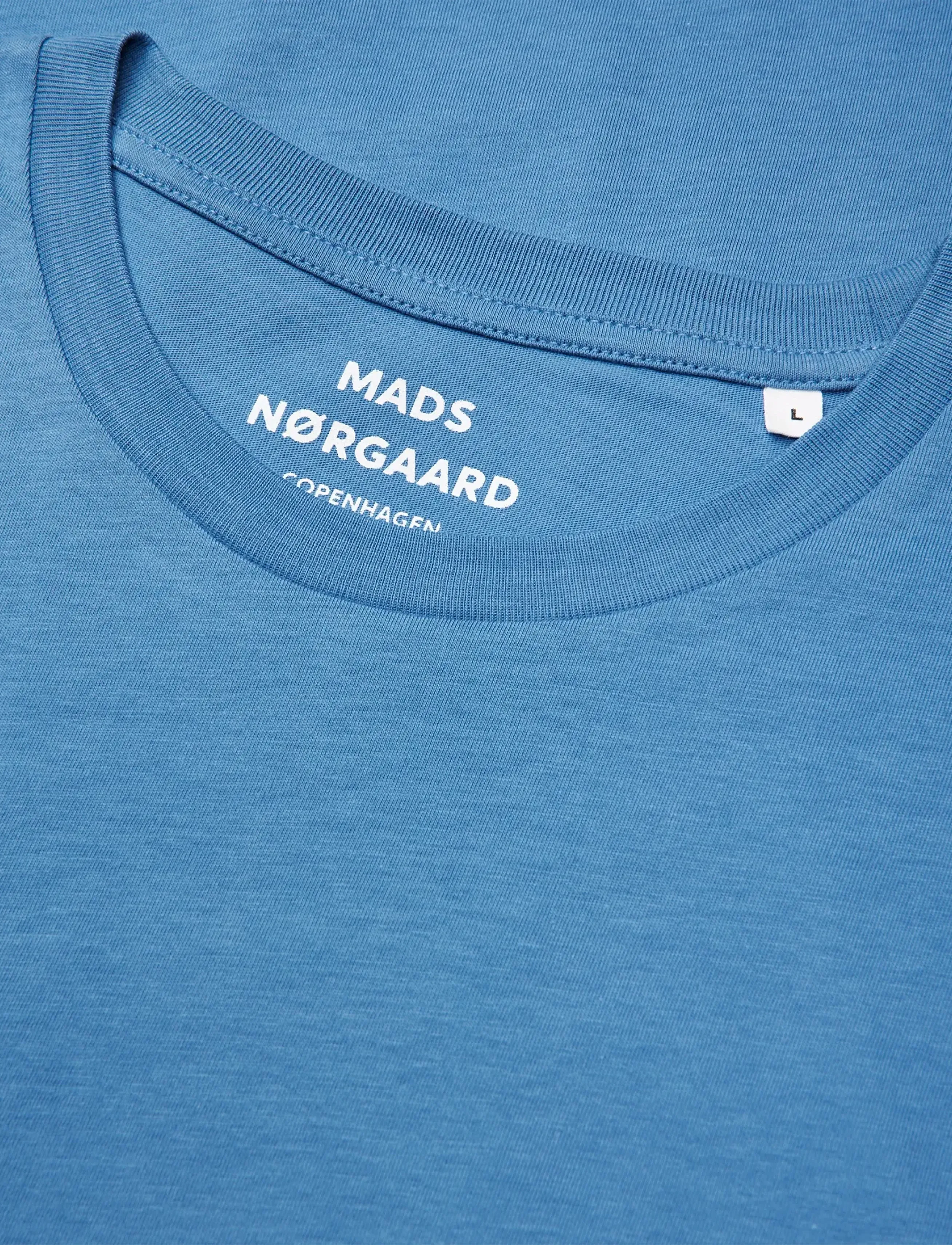 Mads Nørgaard - Organic Thor Tee - kurzärmelig - riviera - 1