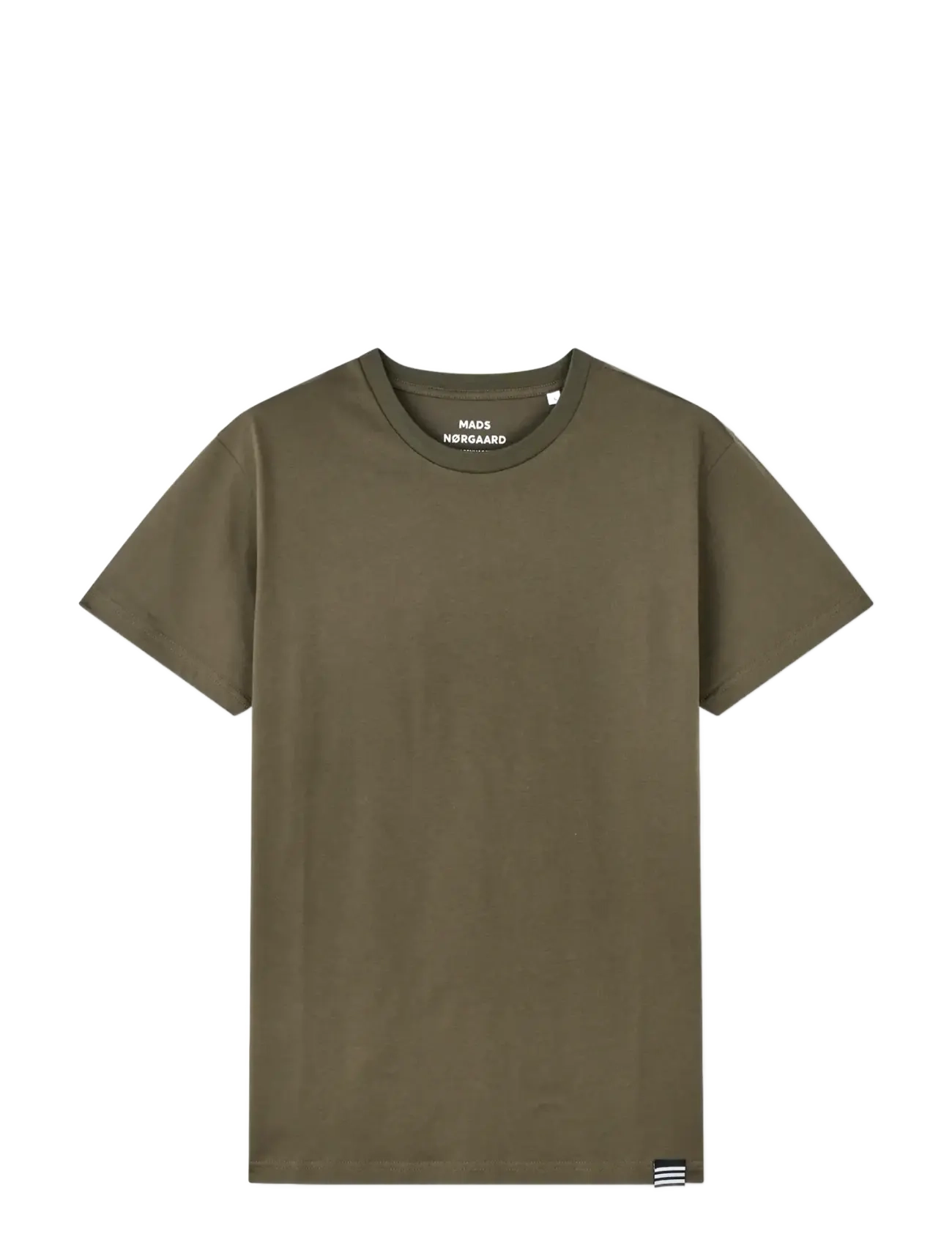 Mads Nørgaard Organic Thor Tee, XL, T-shirts, Khakigrün - Short-sleeved, Männerswear