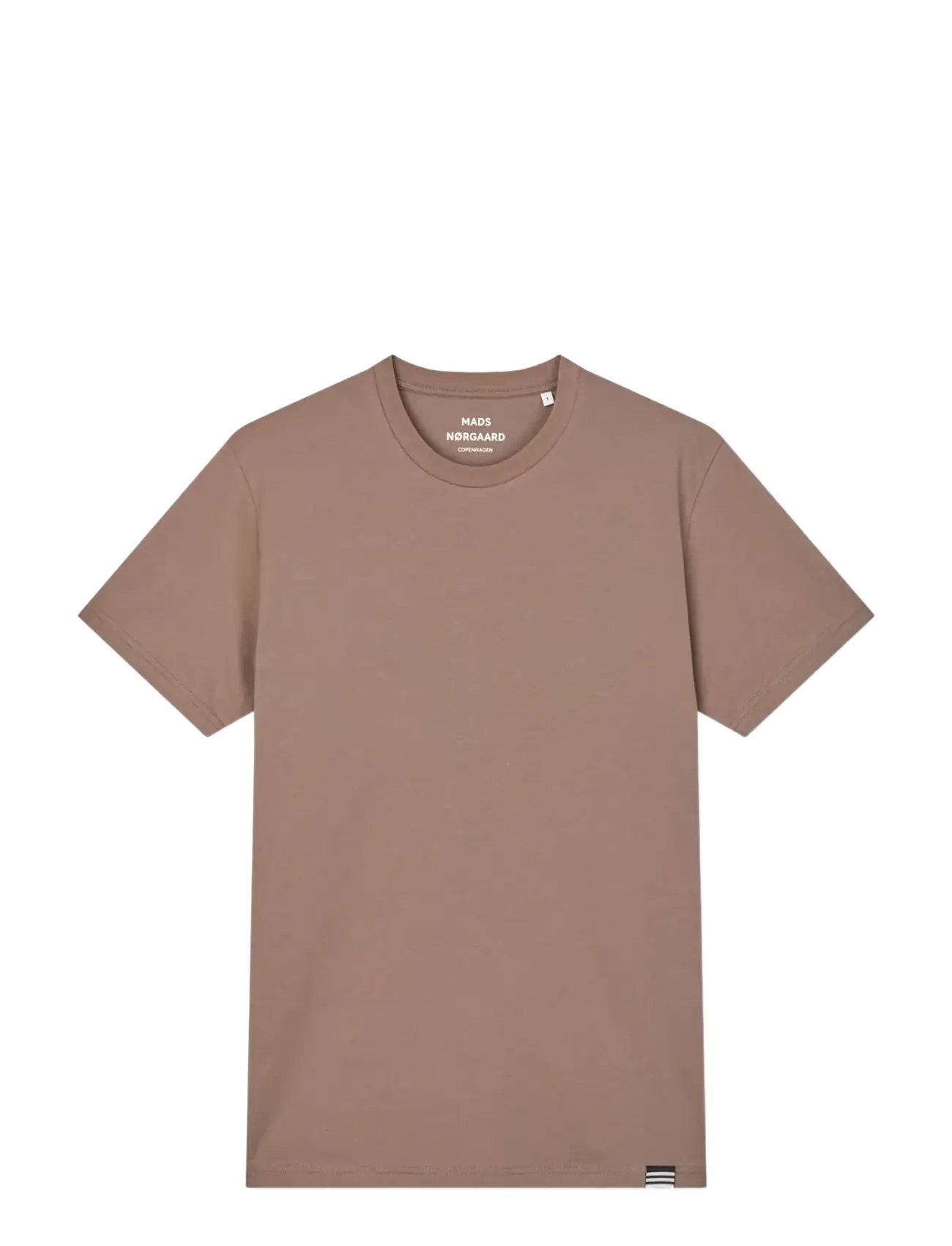 Mads Nørgaard Organic Thor Tee - T-Shirts - WALNUT / brown