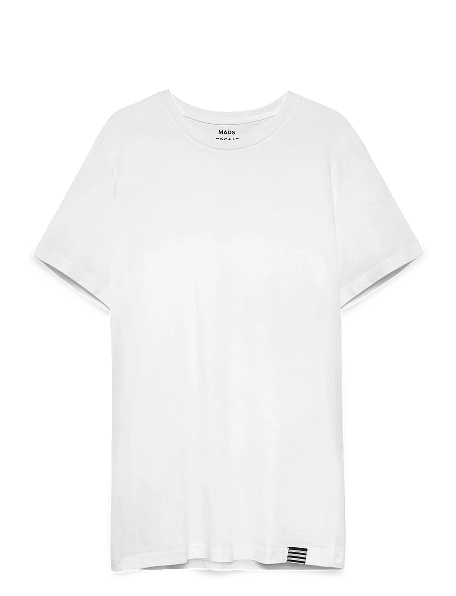 Mads Nørgaard - Fine Jersey Thor Tee FAV - kortærmede t-shirts - white - 1