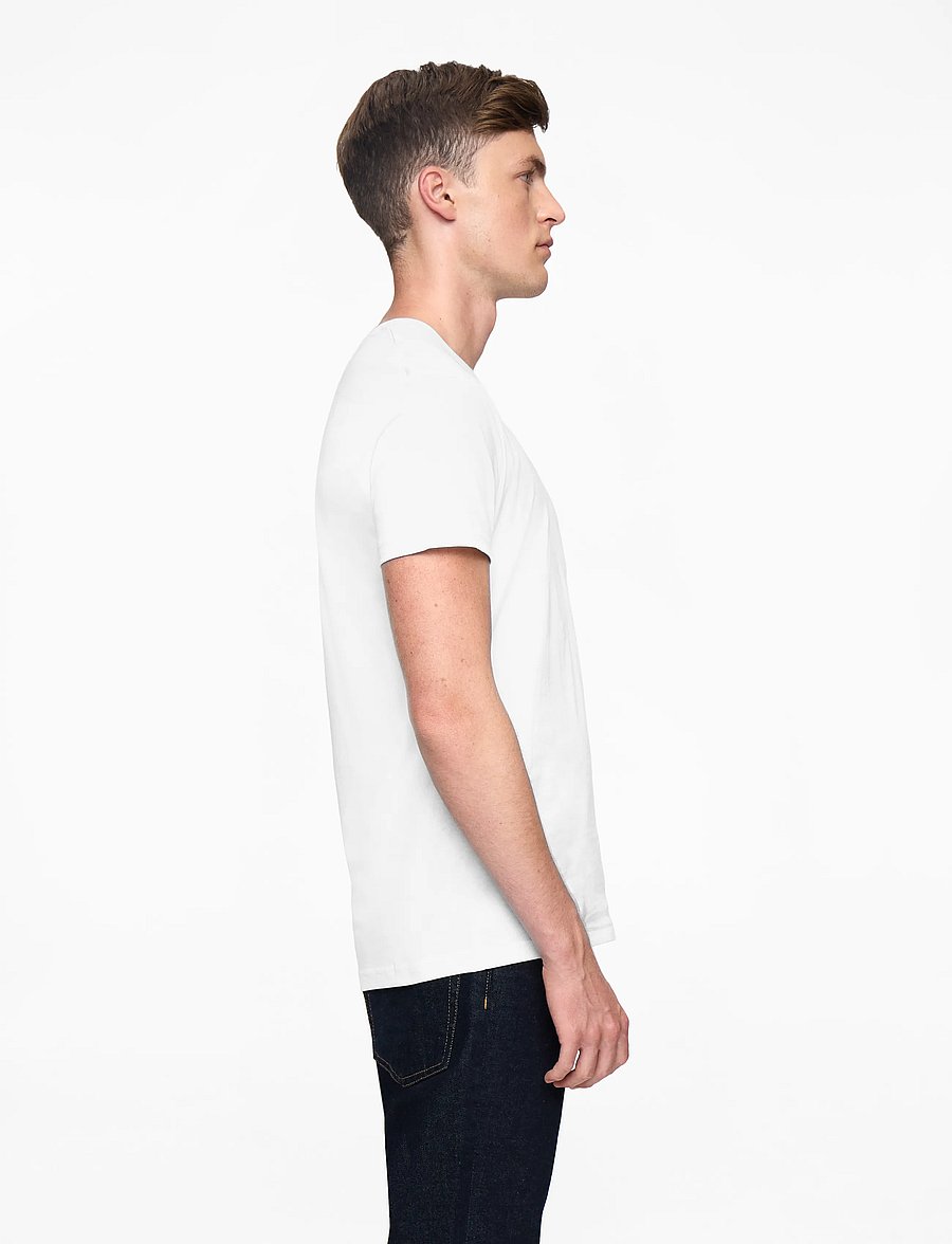 Mads Nørgaard - Fine Jersey Thor Tee FAV - kortærmede t-shirts - white - 3