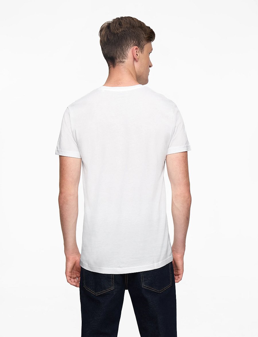 Mads Nørgaard - Fine Jersey Thor Tee FAV - kortærmede t-shirts - white - 4