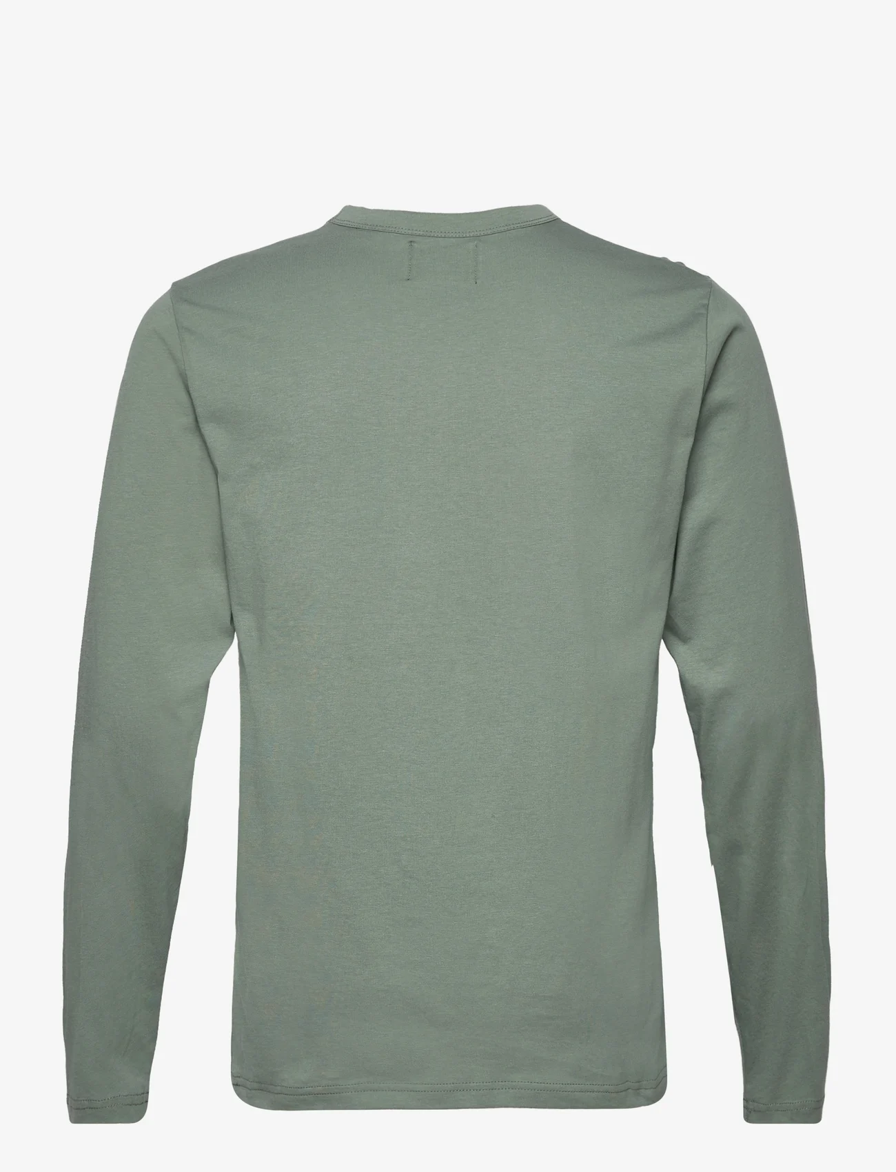 Mads Nørgaard - Organic Thor Tee LS - långärmade t-shirts - balsam green - 1