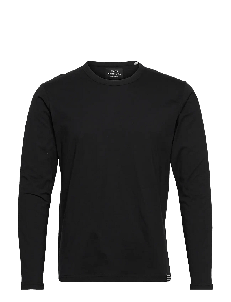 Mads Nørgaard - Fine Jersey Thor Tee LS FAV - langärmelig - black - 0