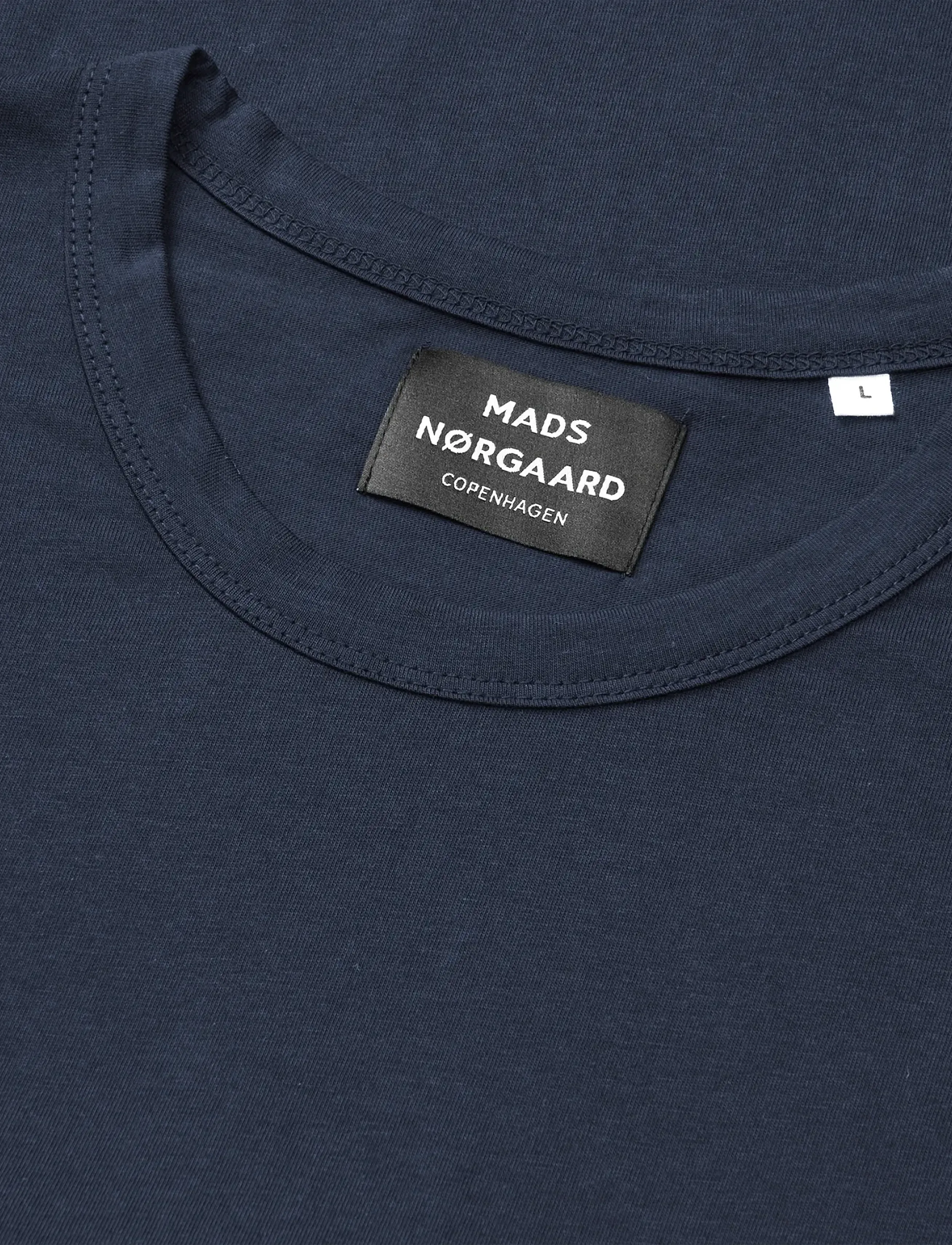 Mads Nørgaard - Fine Jersey Thor Tee LS FAV - long-sleeved t-shirts - parisian night - 1