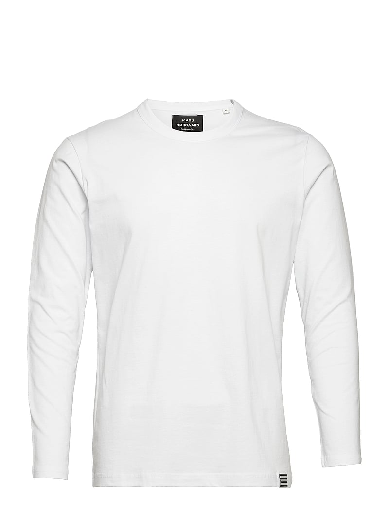 Mads Nørgaard - Organic Thor Tee LS - pikkade varrukatega t-särgid - white - 0