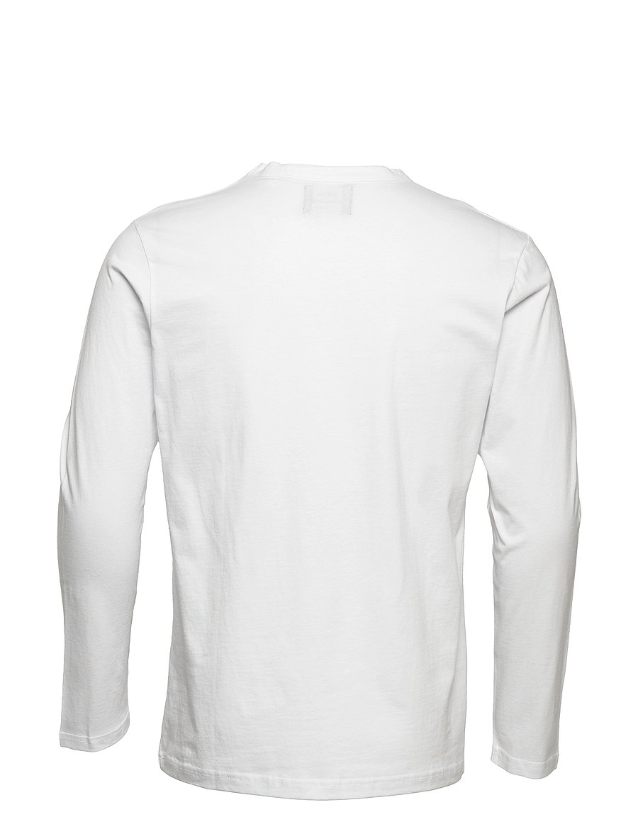 Mads Nørgaard - Fine Jersey Thor Tee LS FAV - langærmede t-shirts - white - 1