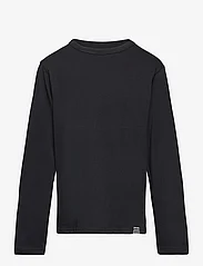 Mads Nørgaard - Organic  Thorlino L/S Tee FAV - pitkähihaiset paidat - black - 0