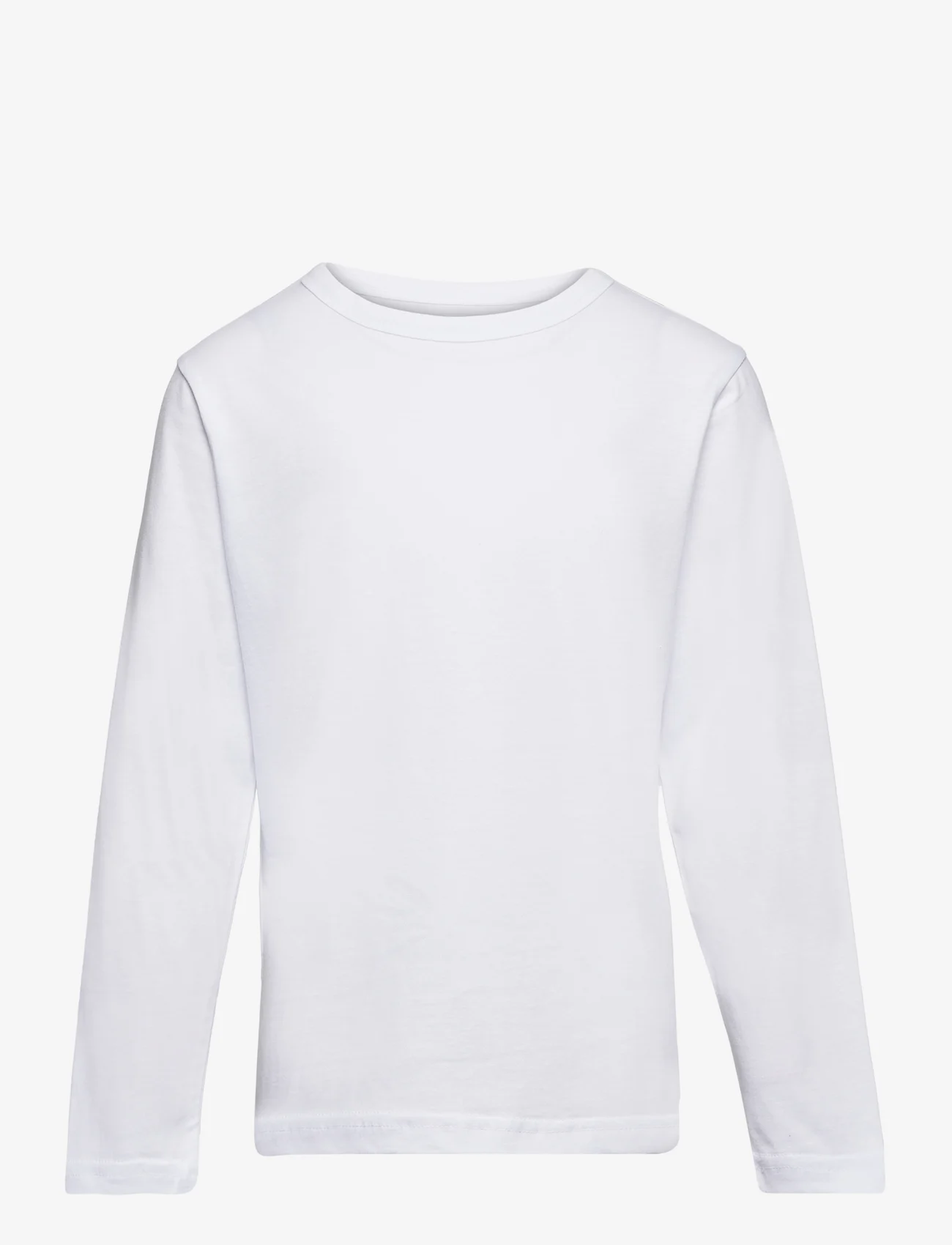 Mads Nørgaard - Organic  Thorlino L/S Tee FAV - pitkähihaiset paidat - white - 0