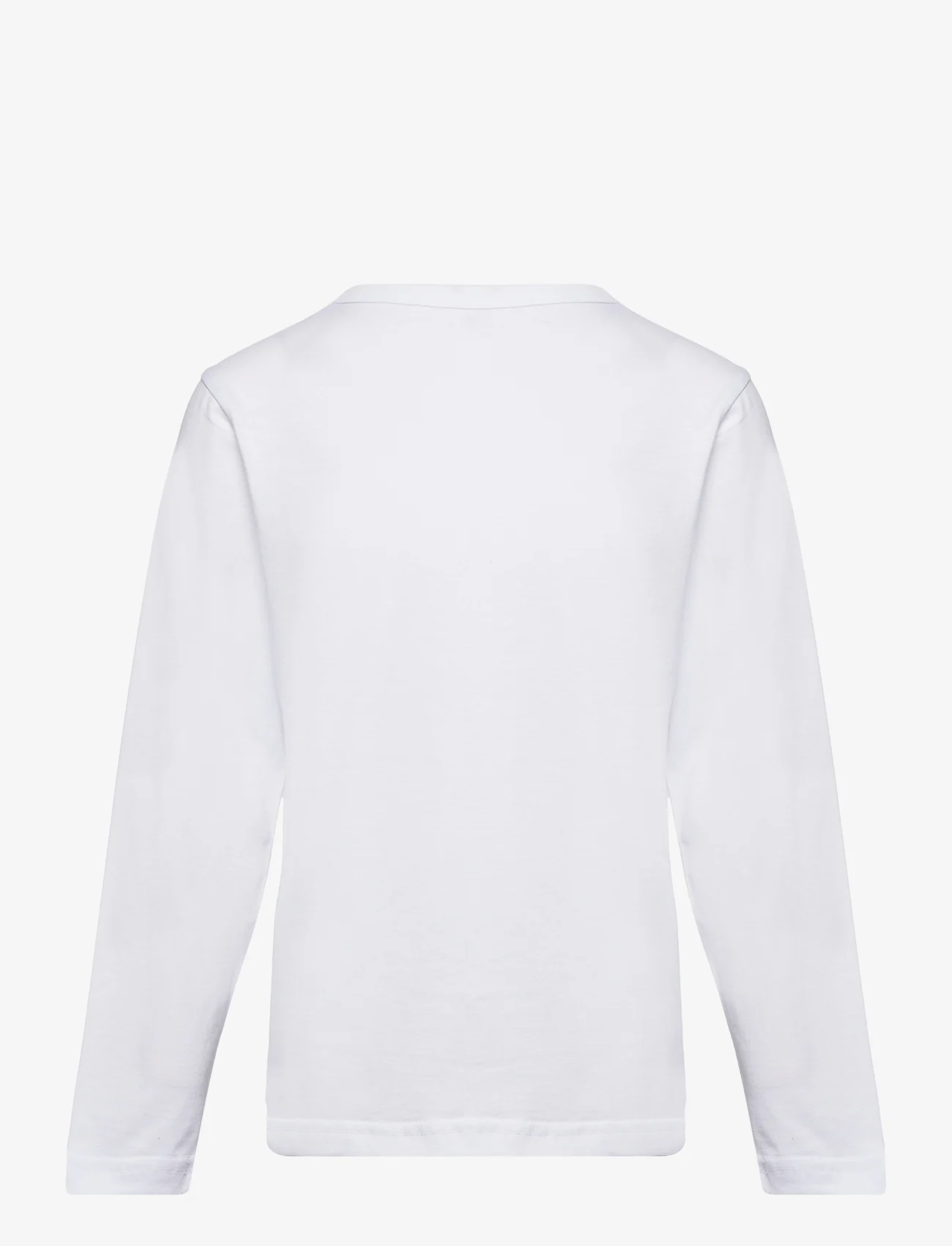 Mads Nørgaard - Organic  Thorlino L/S Tee FAV - pitkähihaiset paidat - white - 1