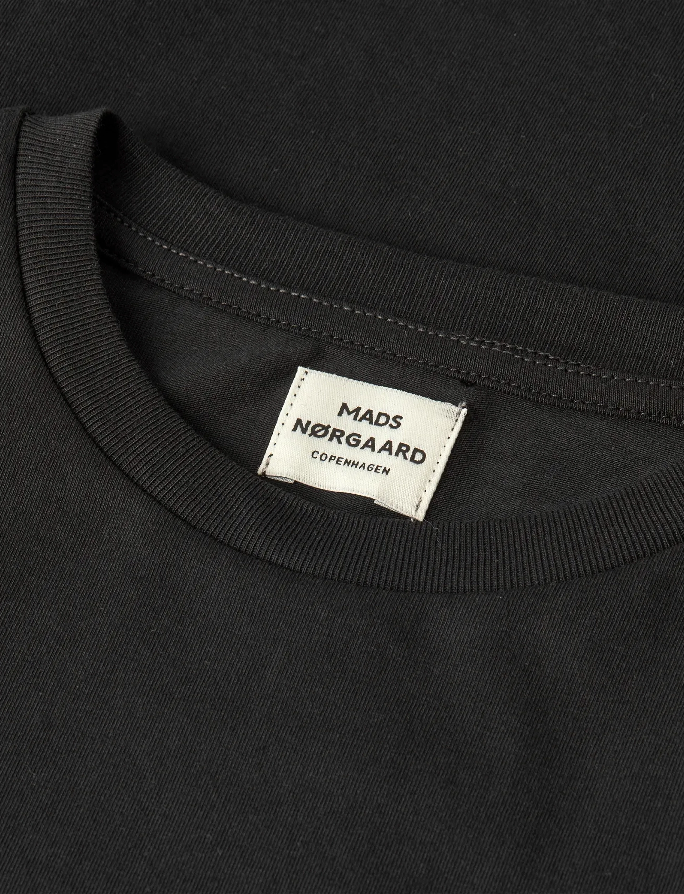 Mads Nørgaard - Organic Thorlino Tee FAV - short-sleeved t-shirts - black - 2