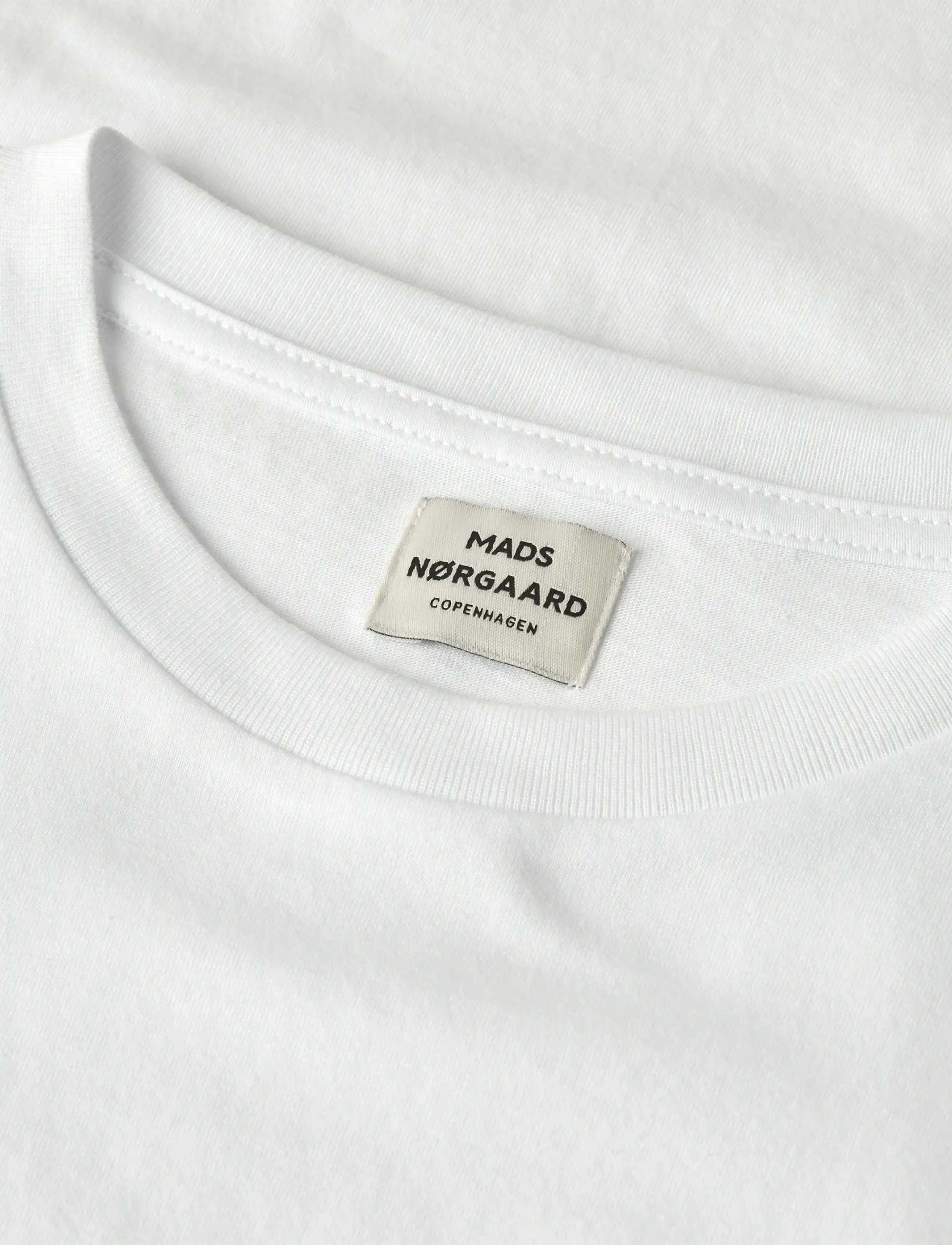 Mads Nørgaard - Organic Thorlino Tee FAV - kurzärmelige - white - 2