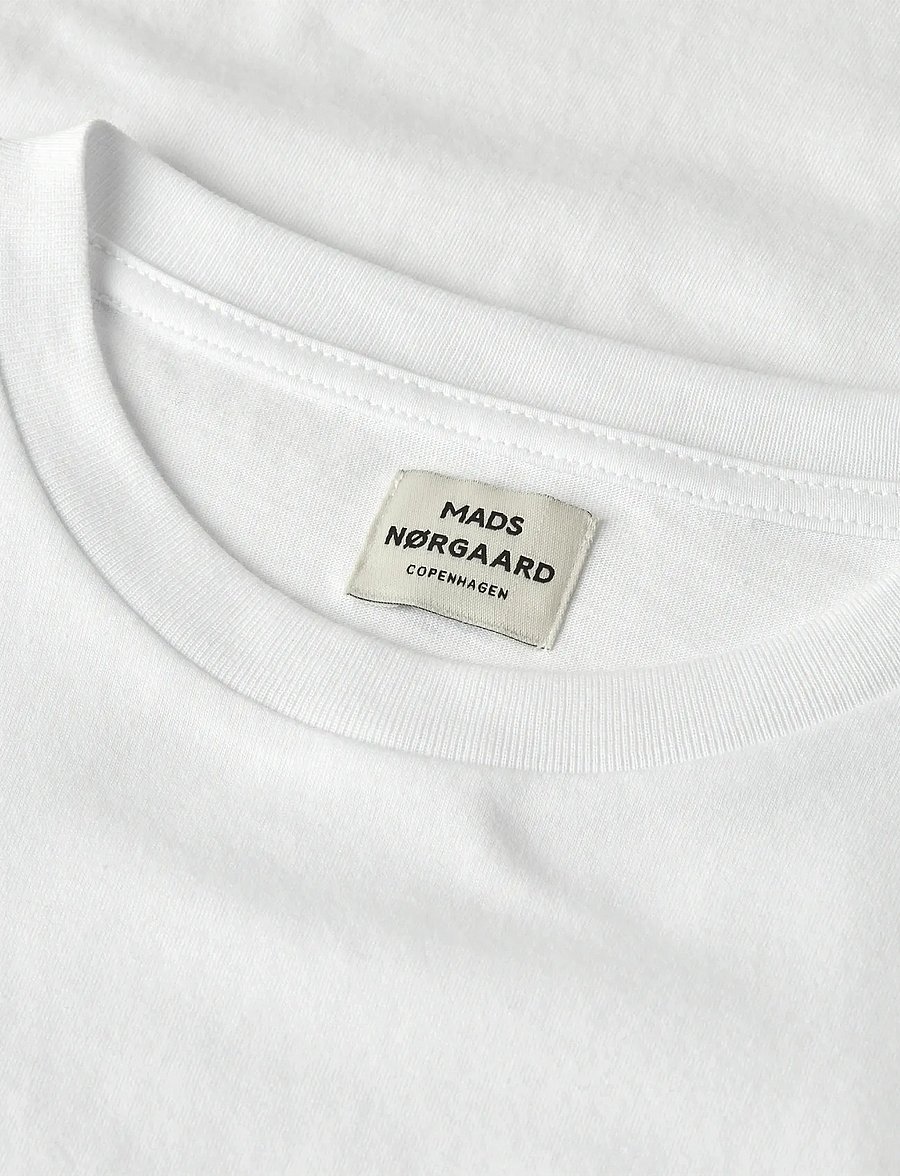 Mads Nørgaard - Organic Thorlino Tee FAV - korte mouwen - white - 2