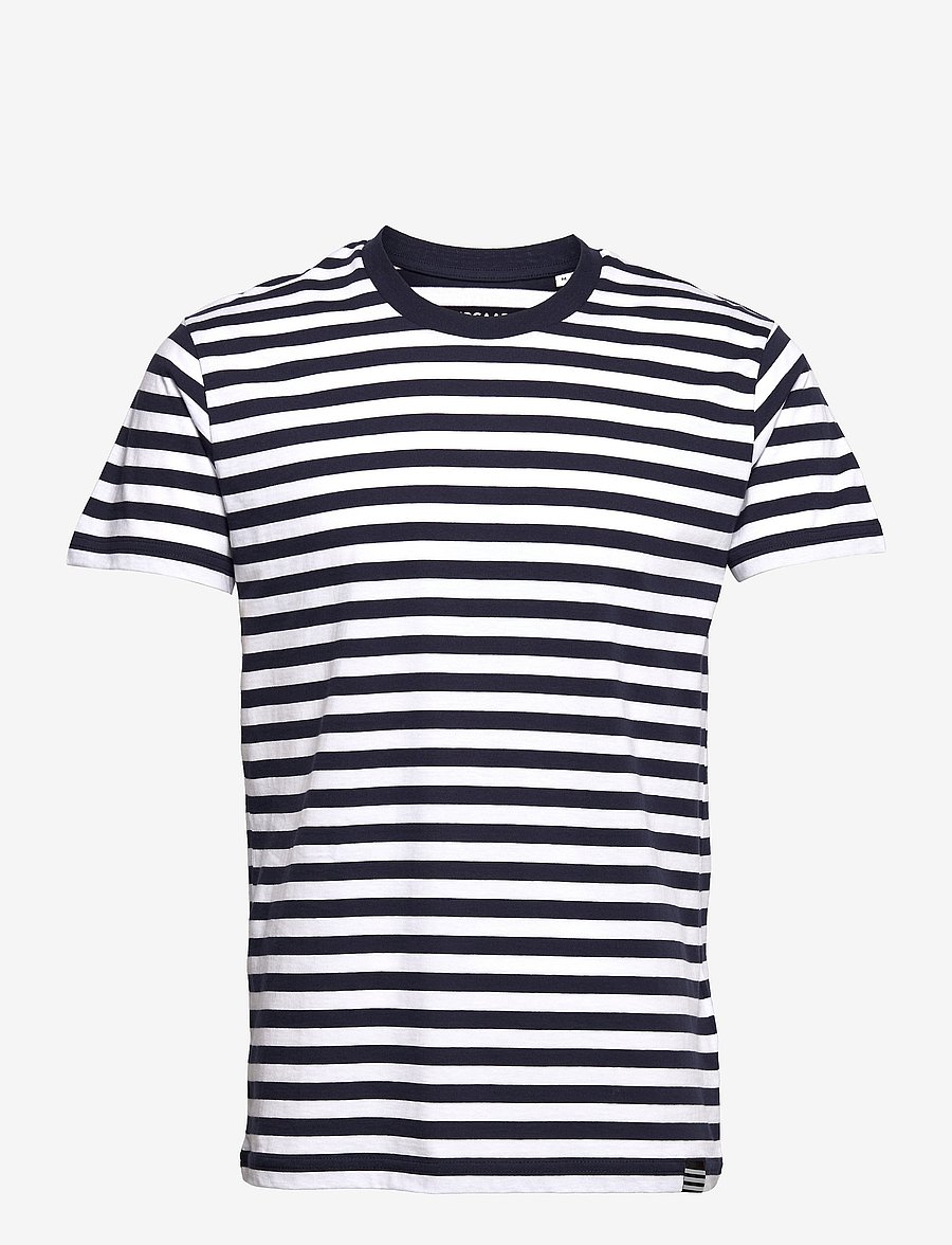Mads Nørgaard - Organic Midi Thor Tee - lühikeste varrukatega t-särgid - navy/white - 0