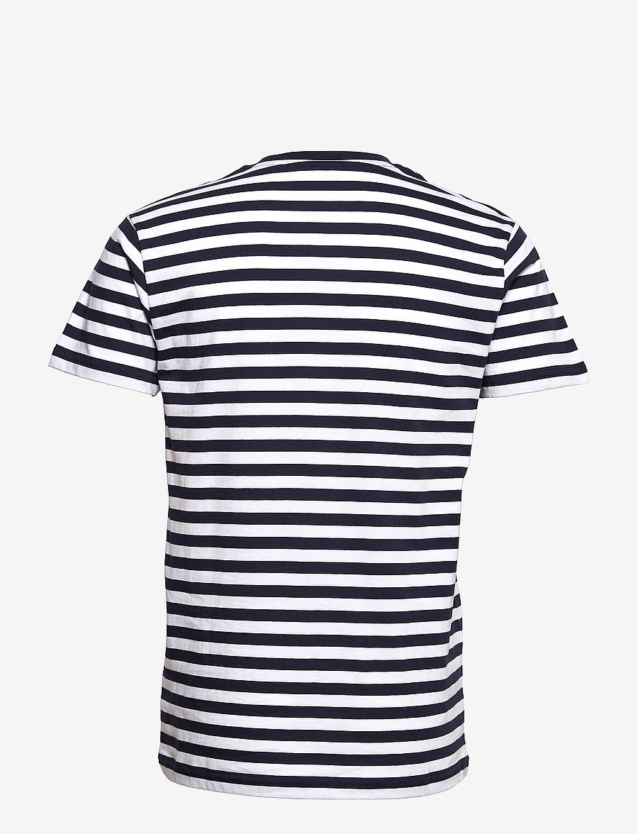Mads Nørgaard - Organic Midi Thor Tee - lühikeste varrukatega t-särgid - navy/white - 1