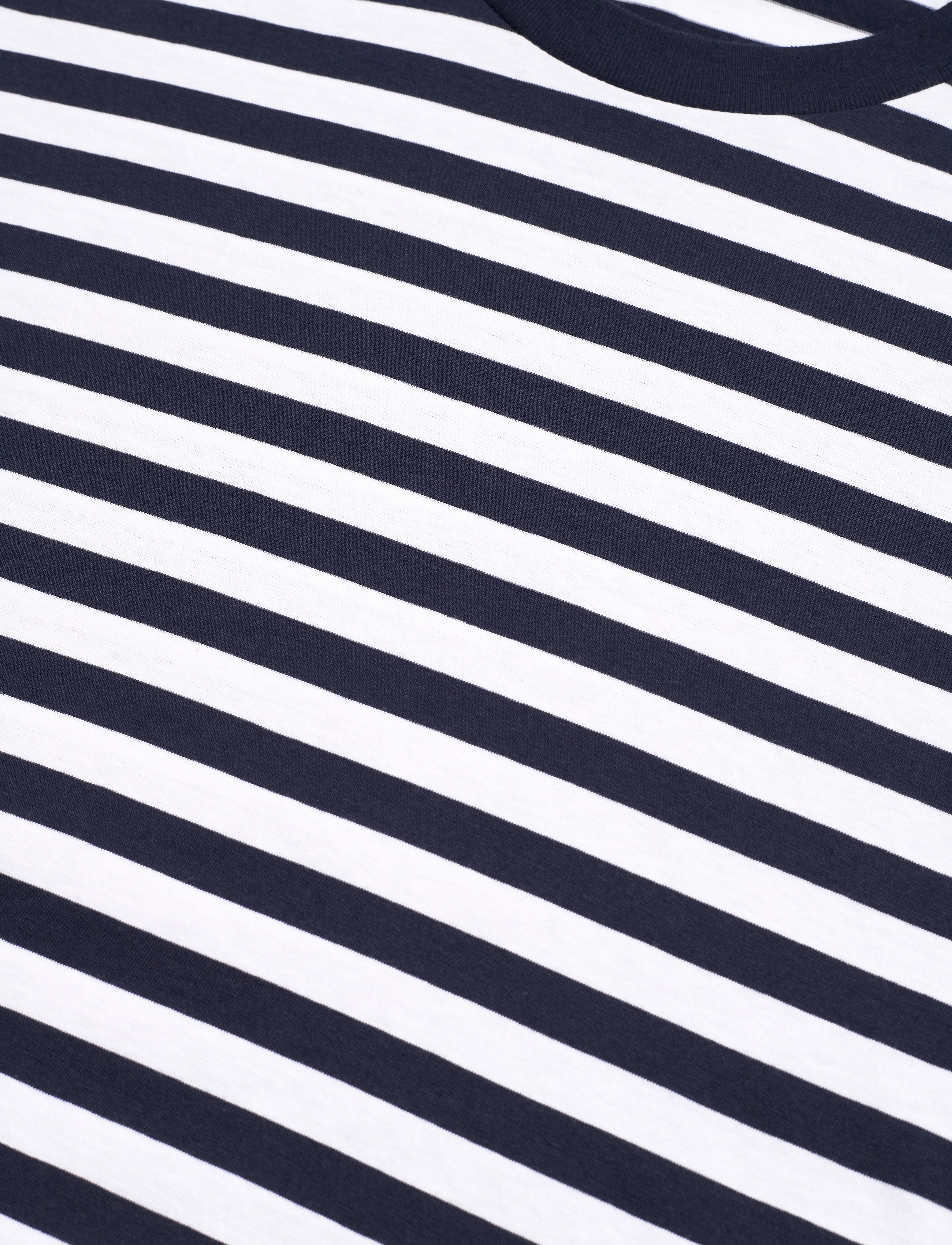Mads Nørgaard - Organic Midi Thor Tee - short-sleeved t-shirts - navy/white - 2