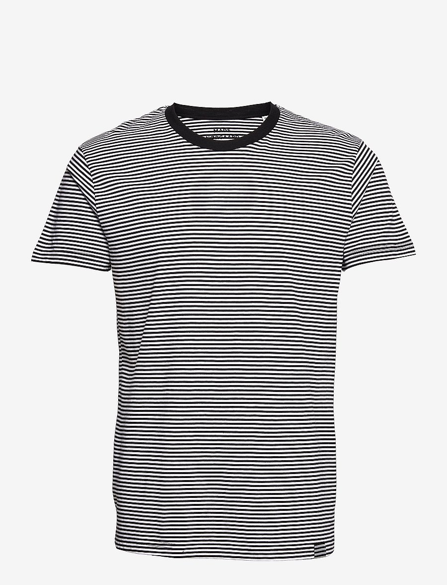Mads Nørgaard - Organic Mini Thor Tee - short-sleeved t-shirts - black/white - 0
