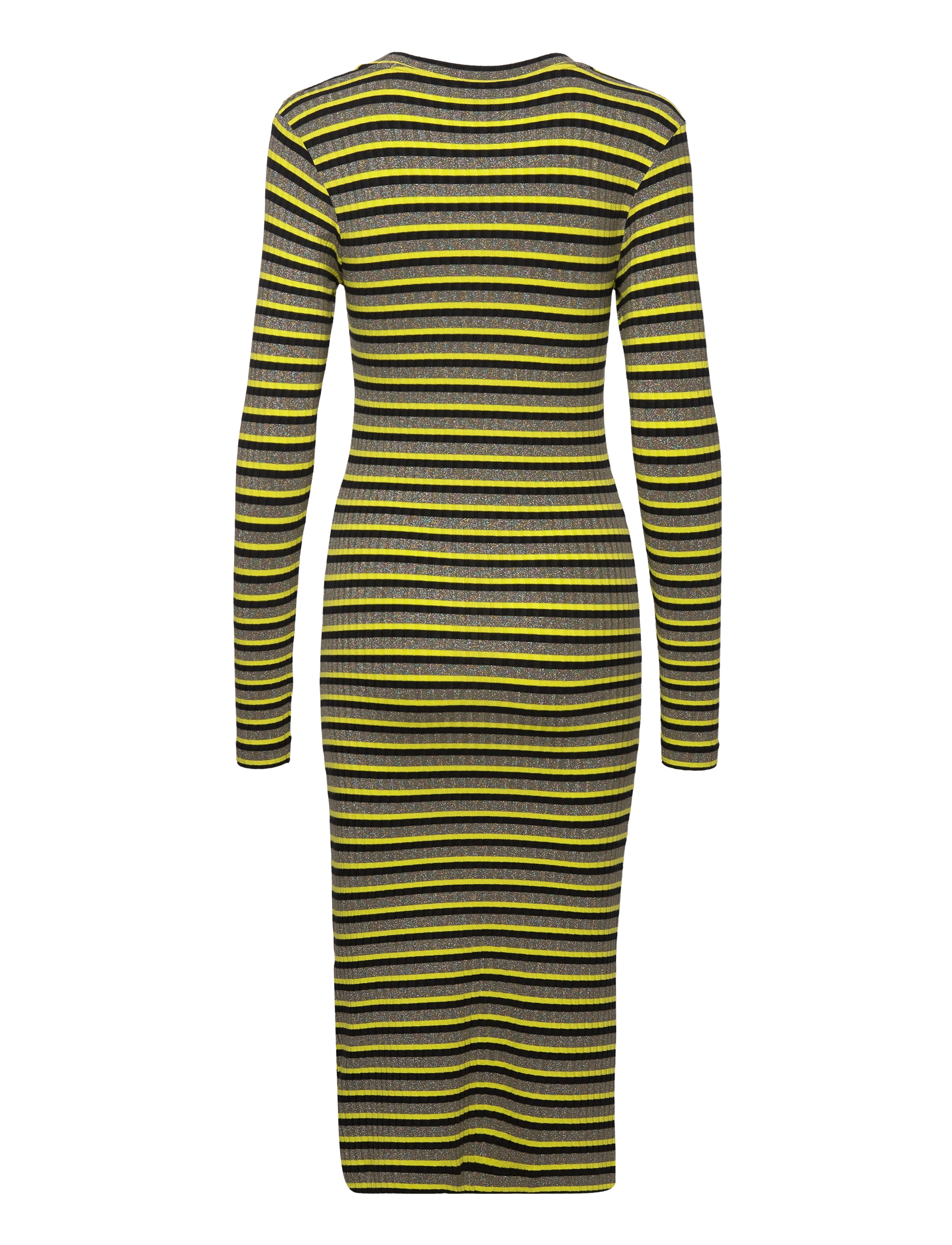 Mads Nørgaard - 5x5 Lurex Stripe Duba Dress - 5x5 stripe winter moss - 1