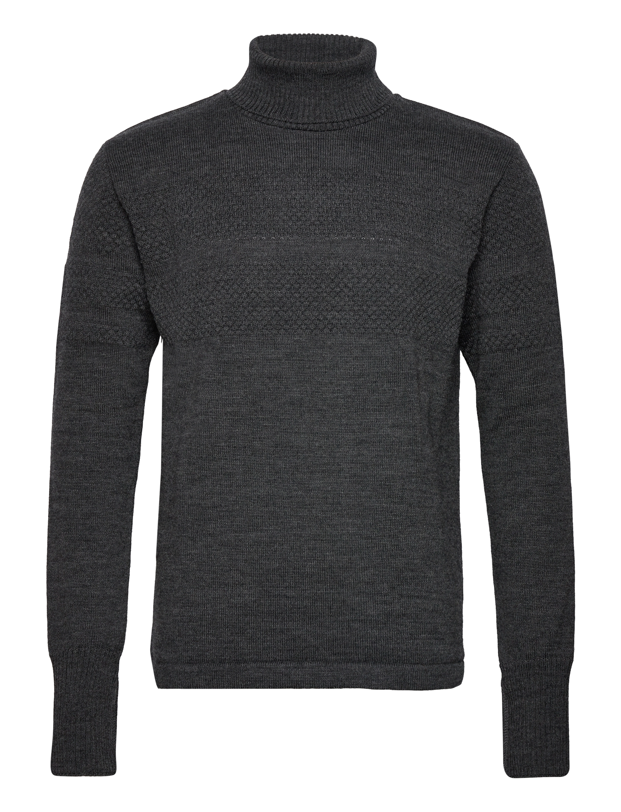 Mads Nørgaard Wool Klemens Knit - Tøj - CHARCOAL MELANGE / grey