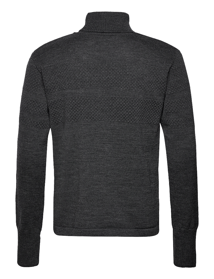 Mads Nørgaard - Wool Klemens Knit FAV - kõrge kaelusega - charcoal melange - 1