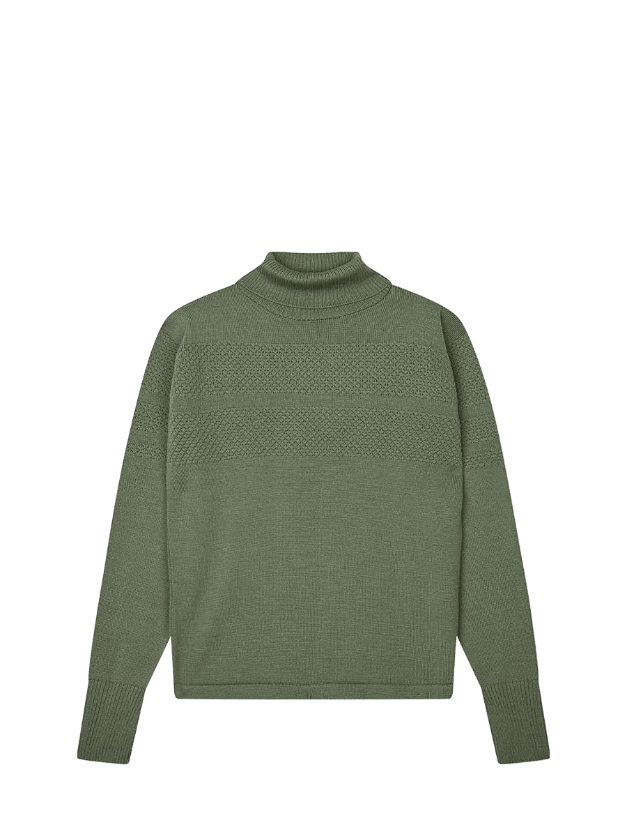 Mads Nørgaard - Wool Klemens Knit FAV - kõrge kaelusega - four leaf clover - 0
