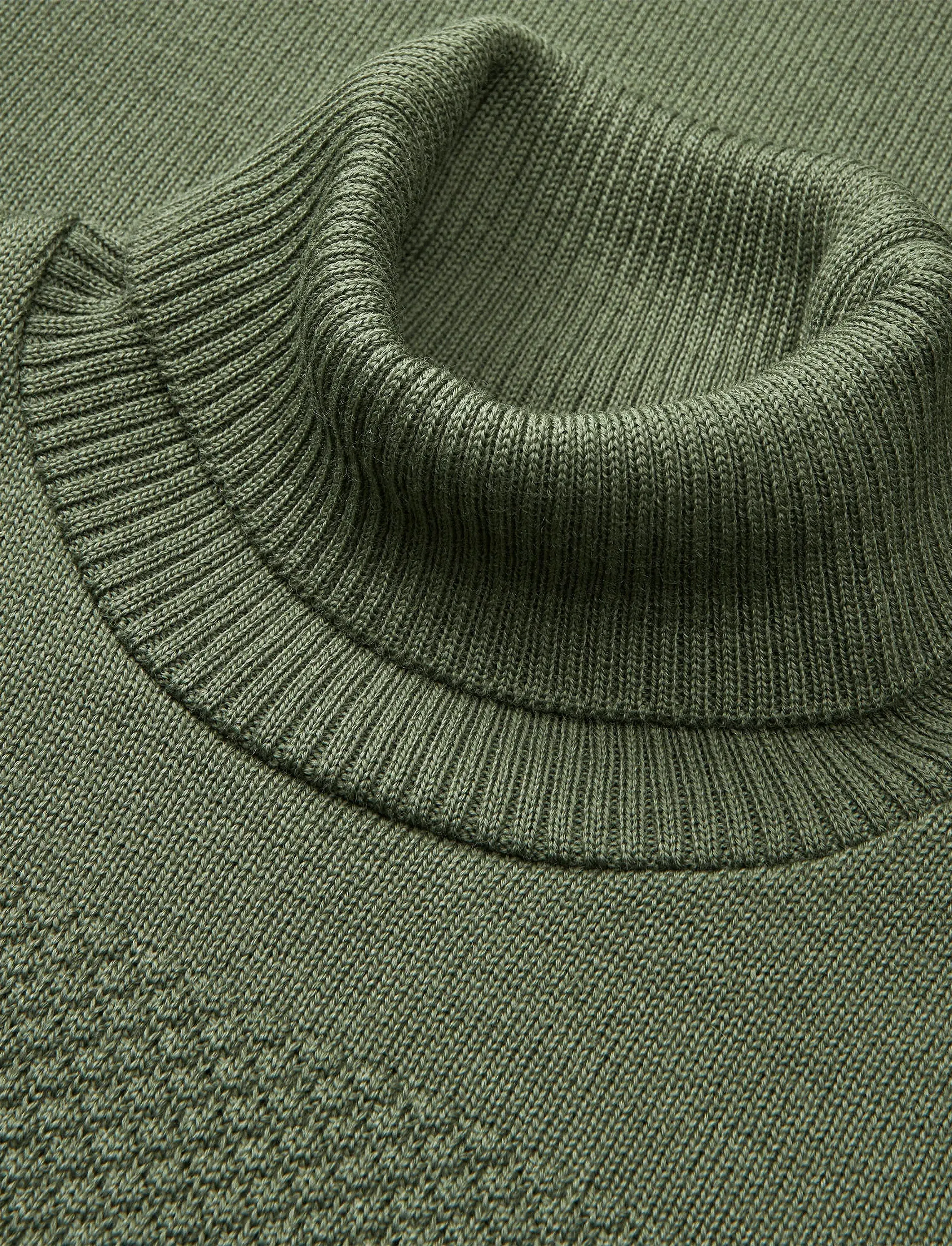 Mads Nørgaard - Wool Klemens Knit - rollkragen - four leaf clover - 1